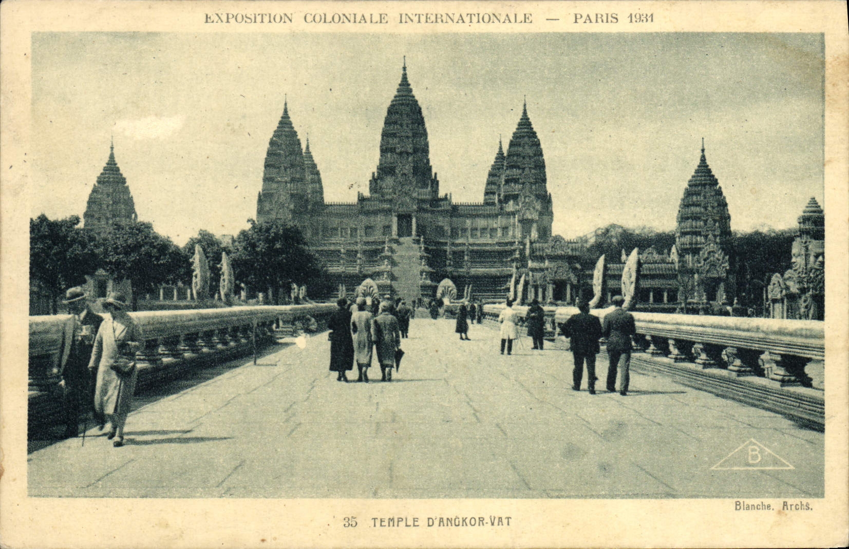 CPA Exposition Coloniale Internationale Paris 1931 Temple d'Angkor Vat