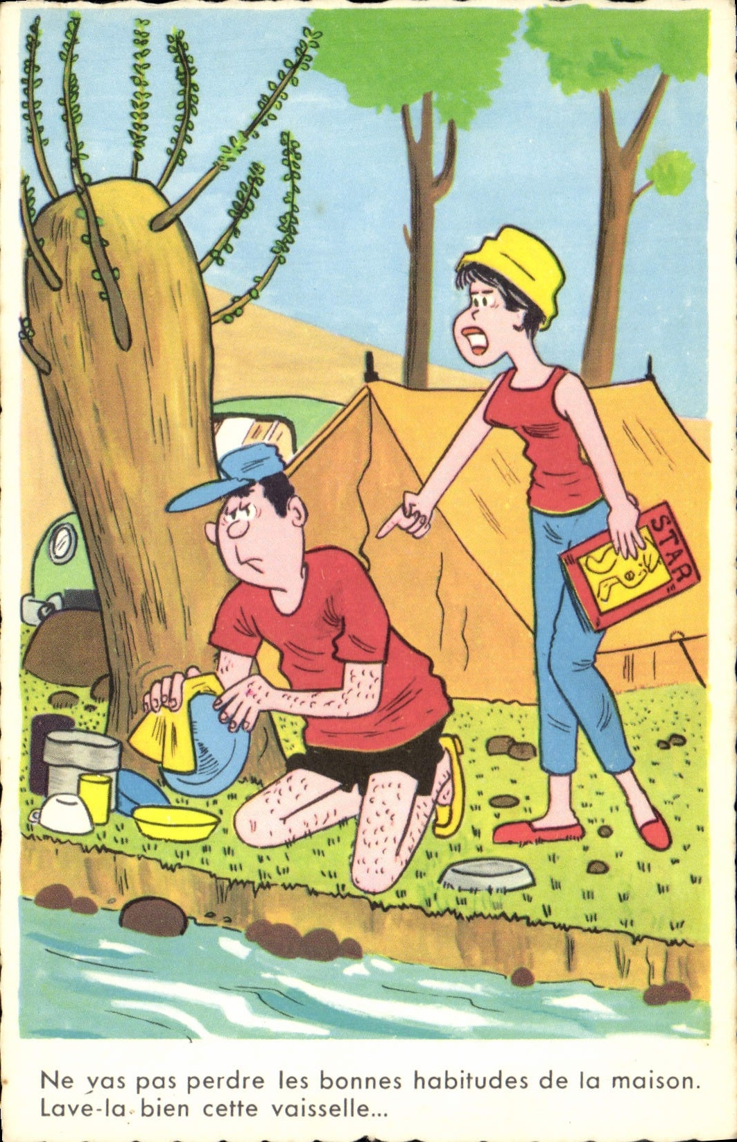 CPA Ne Yas Pas Perdre les Bonnes Habitudes de la Maison Camoing