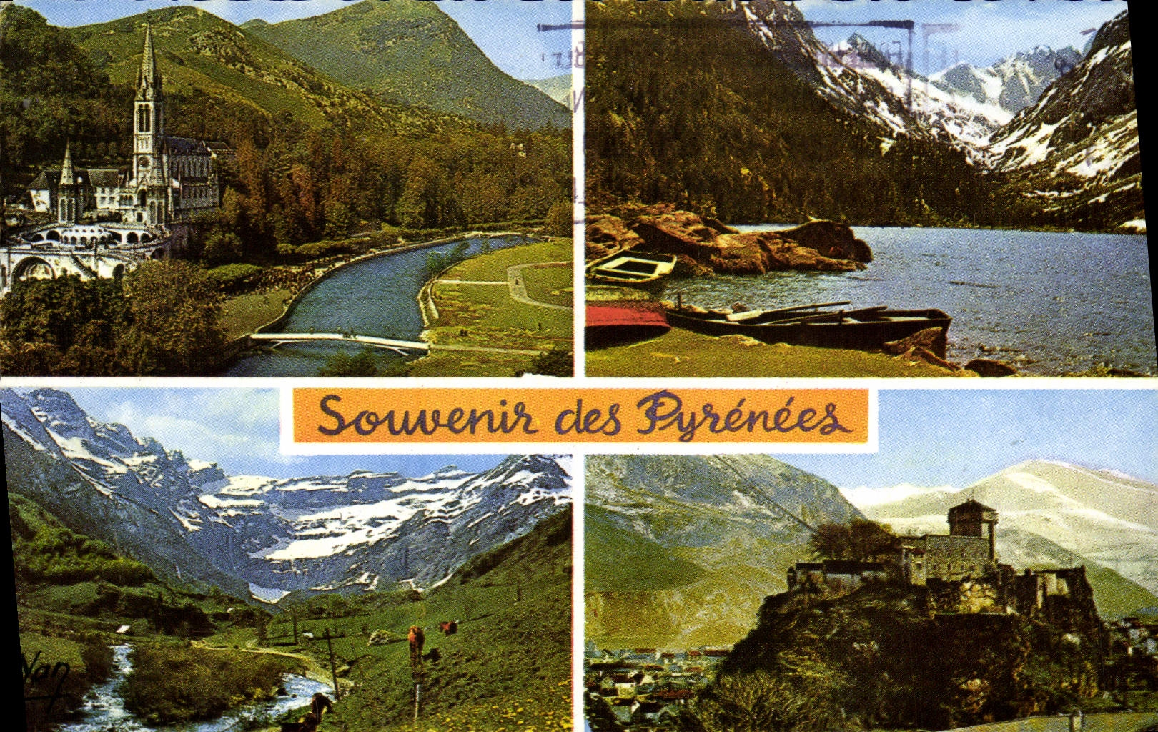 CPM Souvenir des Pyrenees Lourdes 