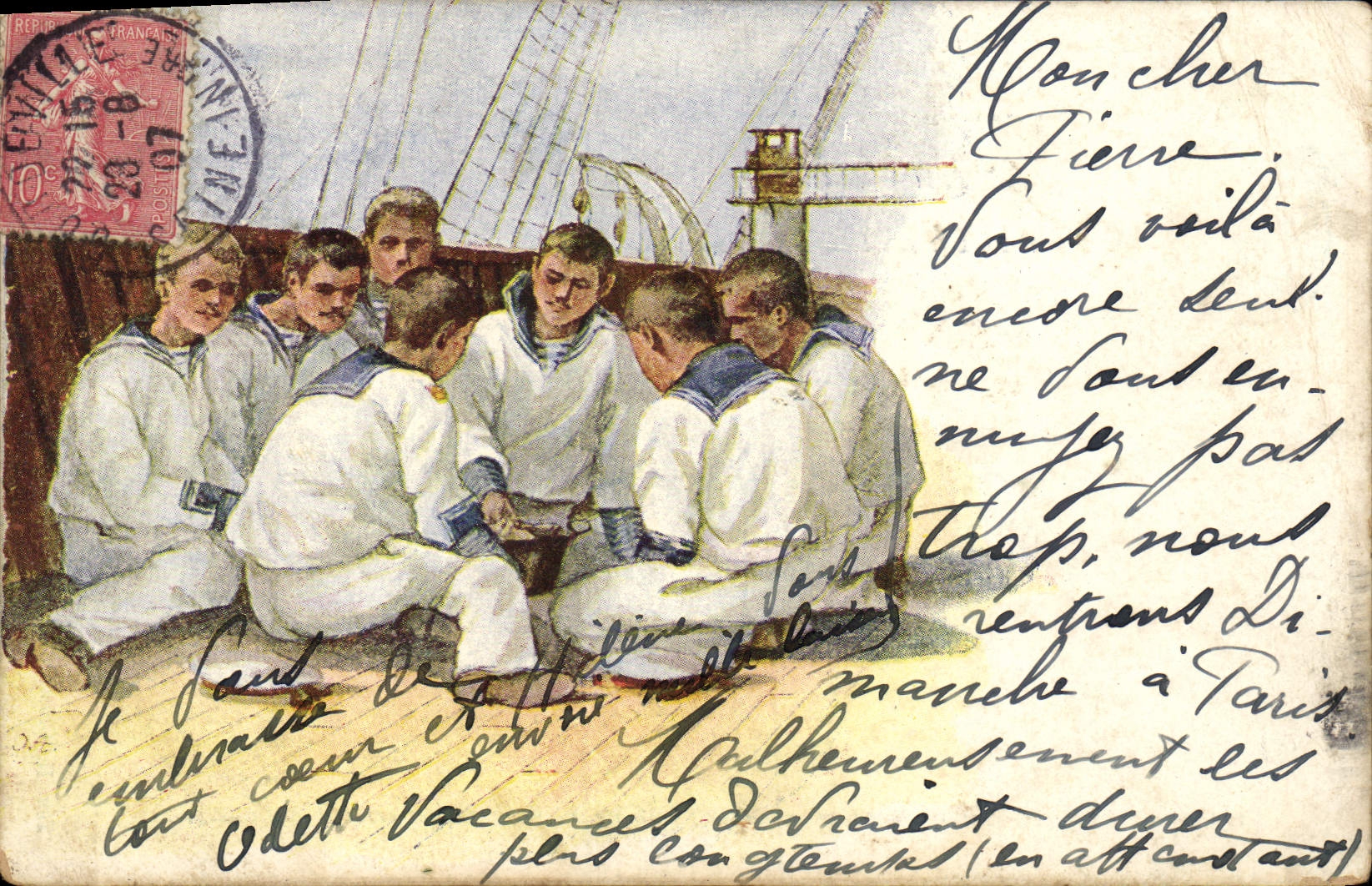 CPA La Vie du Marin Militaria