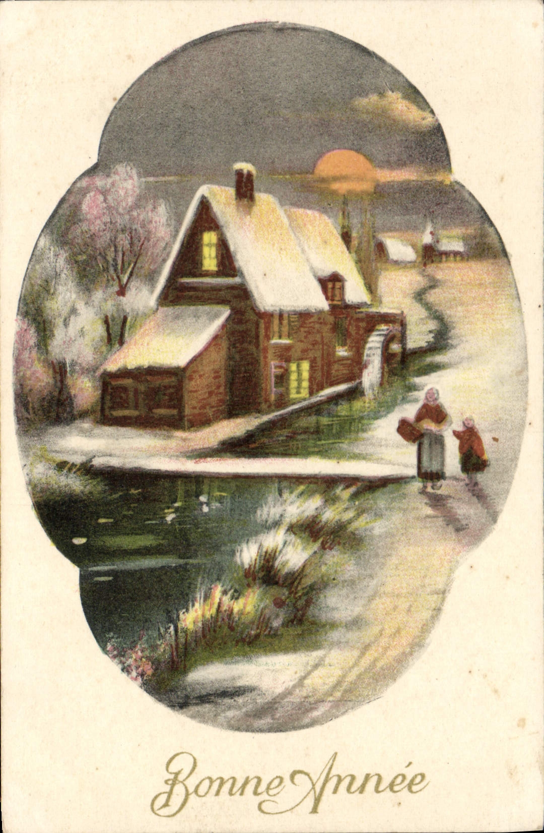 CPA Fantaisie Bonne annee