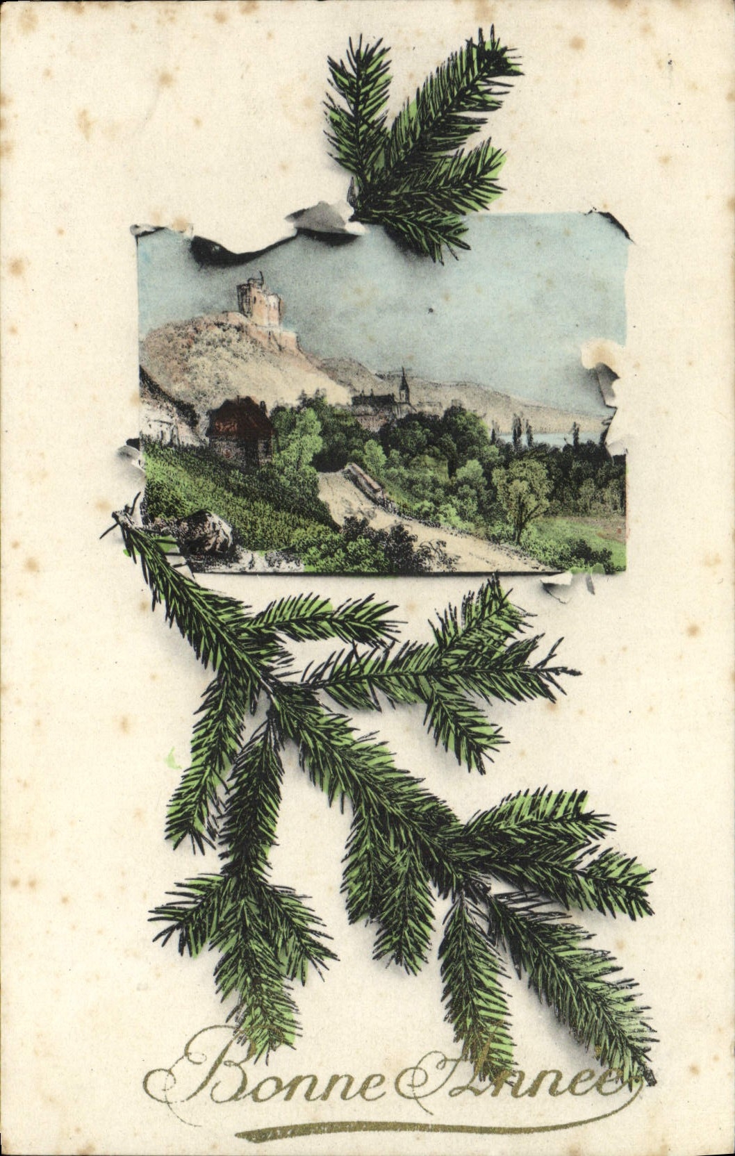 CPA Fantaisie Bonne annee