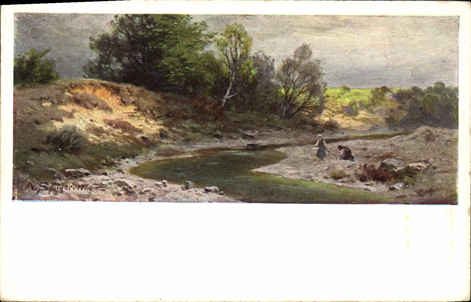 CPA Fantaisie Paysage