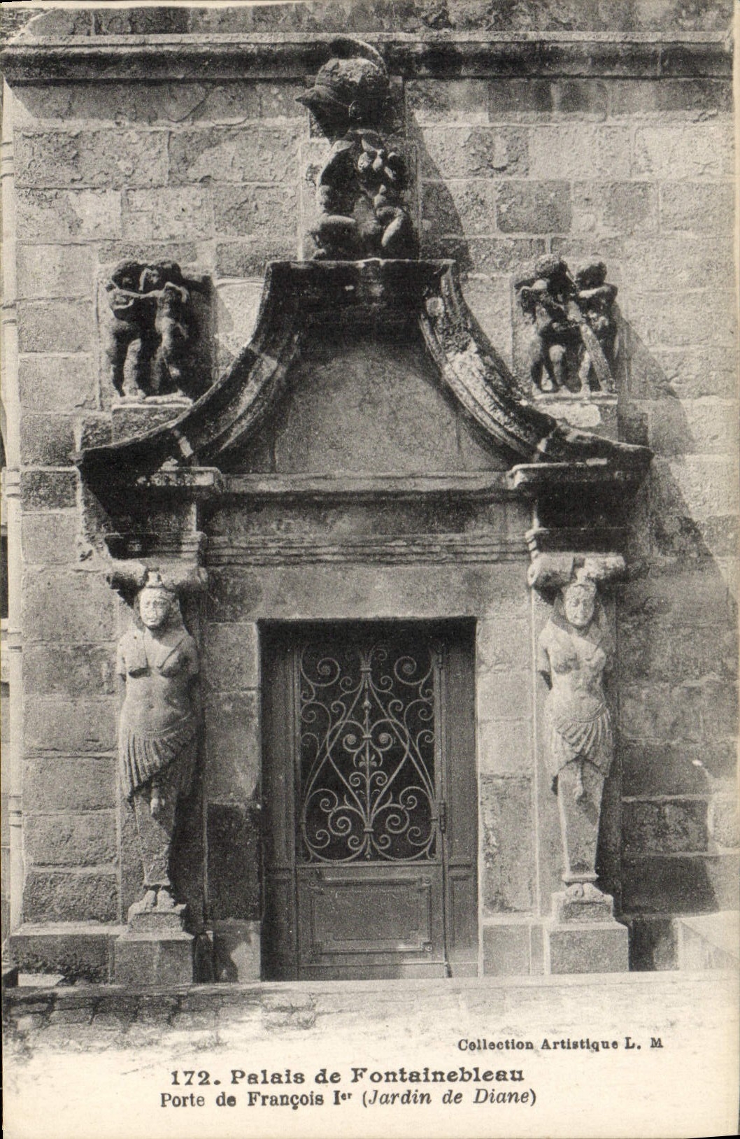 CPA Palais de Fontainebleau Porte de Francois 1er Jardin de Diane 