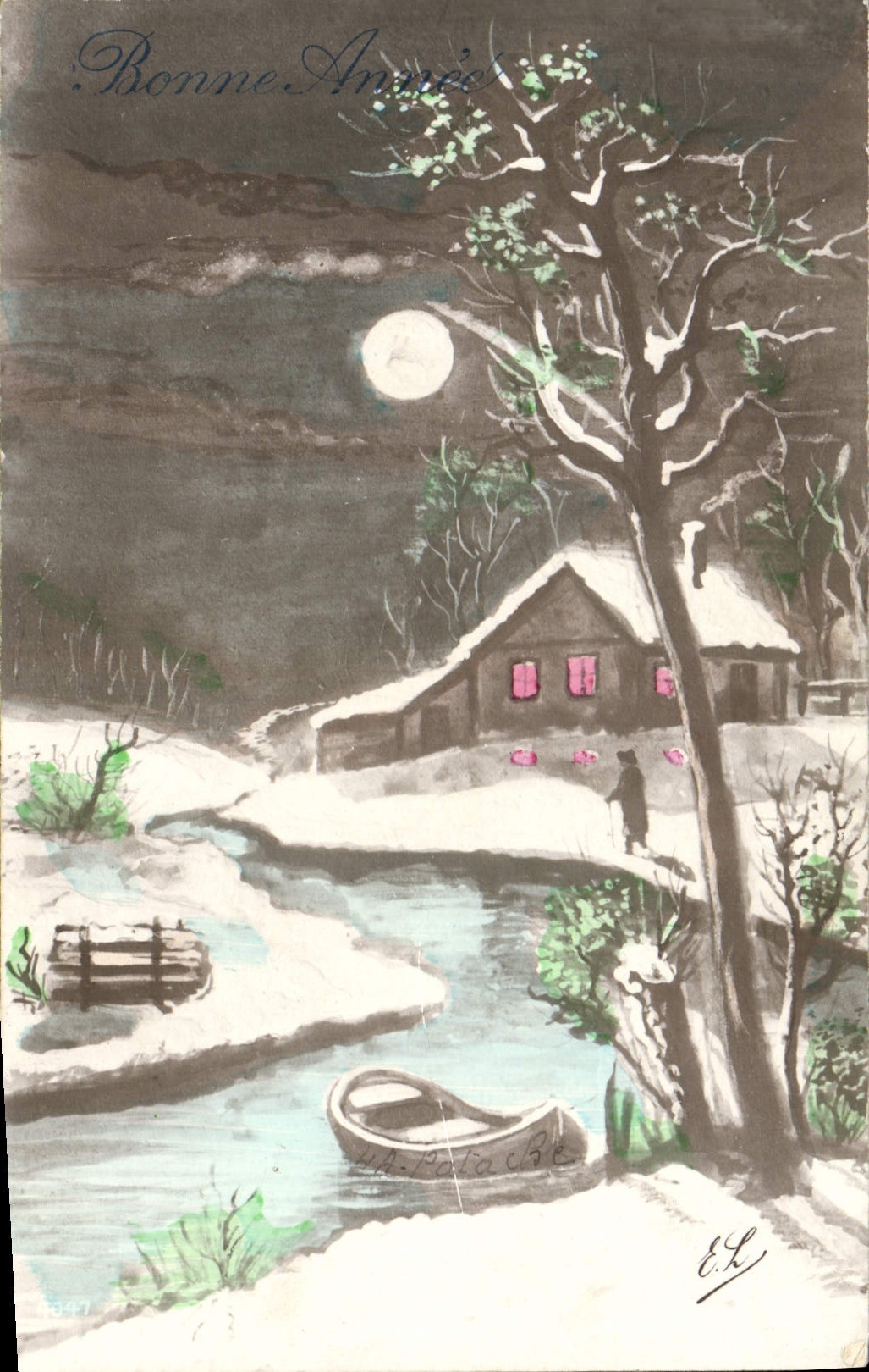 CPA Fantaisie Bonne annee