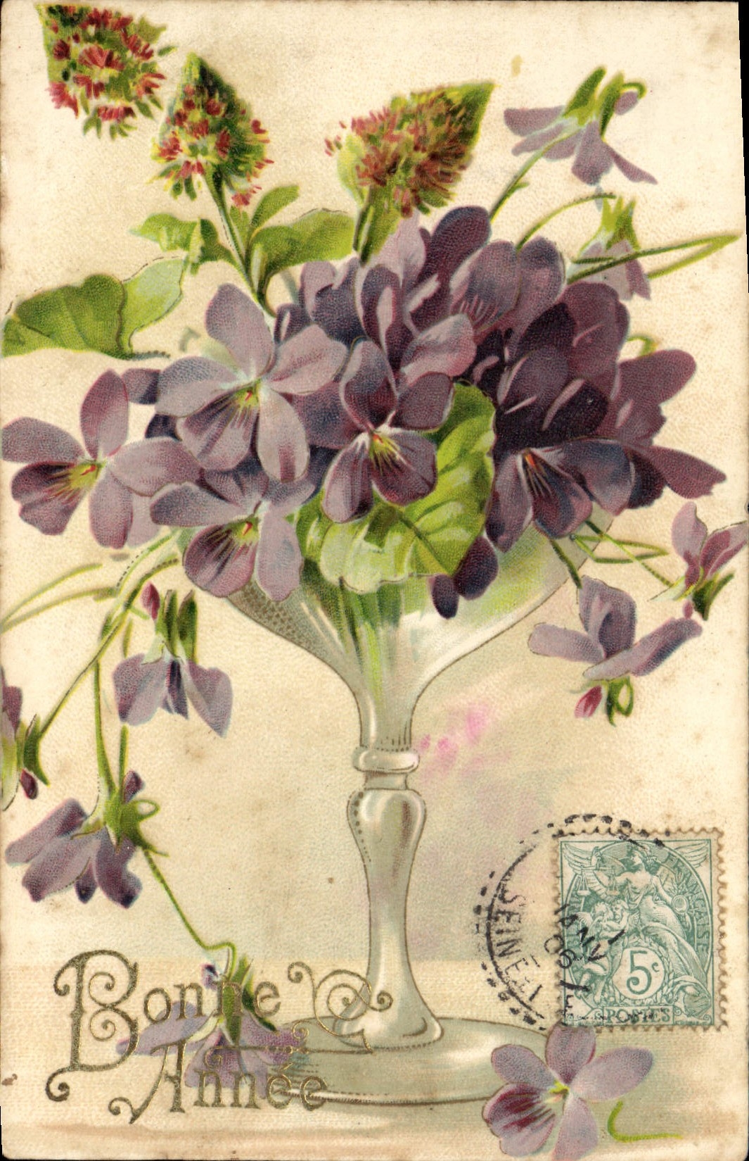 CPA Fantaisie Fleurs 