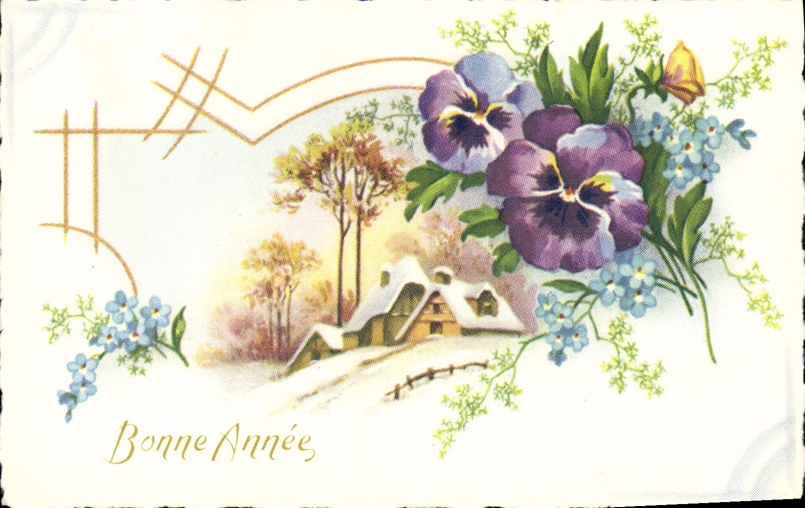 CPA Fantaisie Bonne annee