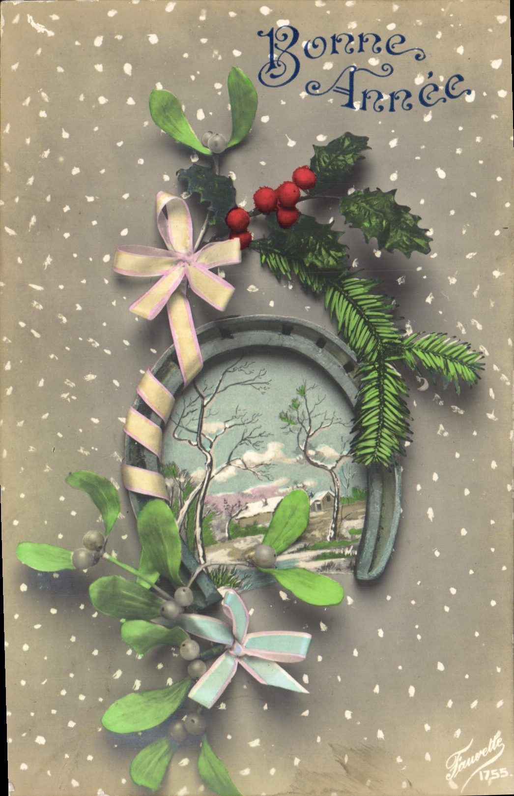 CPA Fantaisie Bonne annee