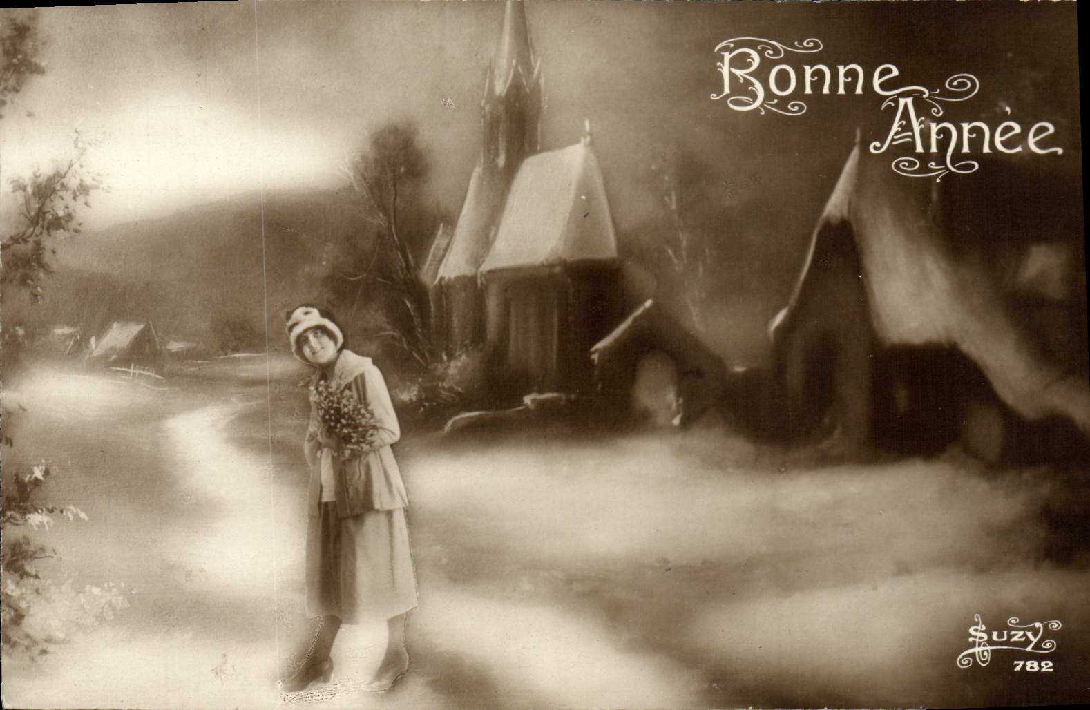 CPA Fantaisie Bonne annee