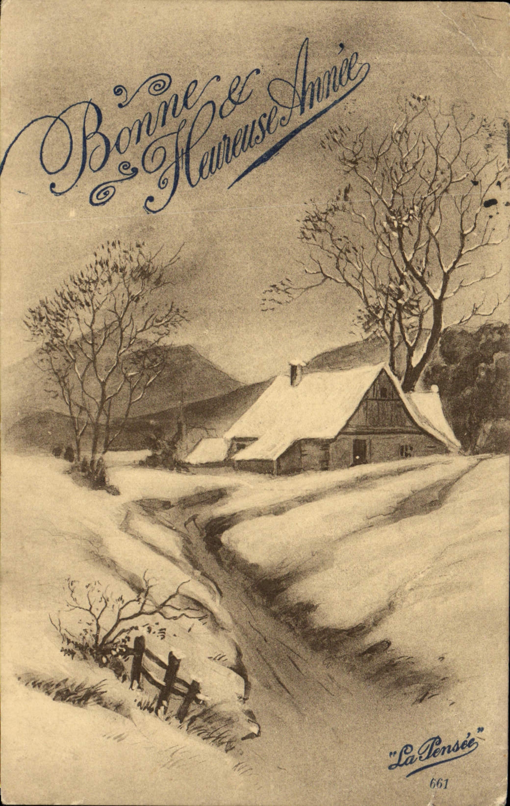 CPA Fantaisie Bonne annee