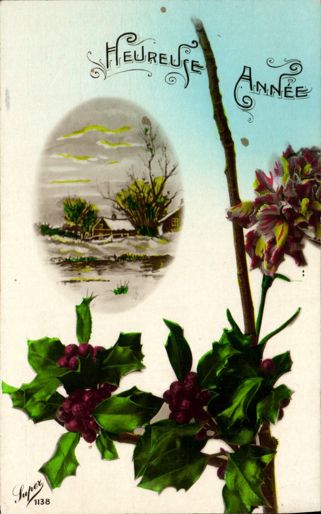 CPA Fantaisie Bonne annee