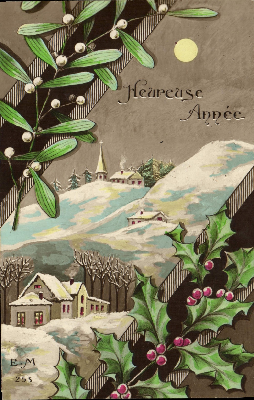 CPA Fantaisie Bonne annee