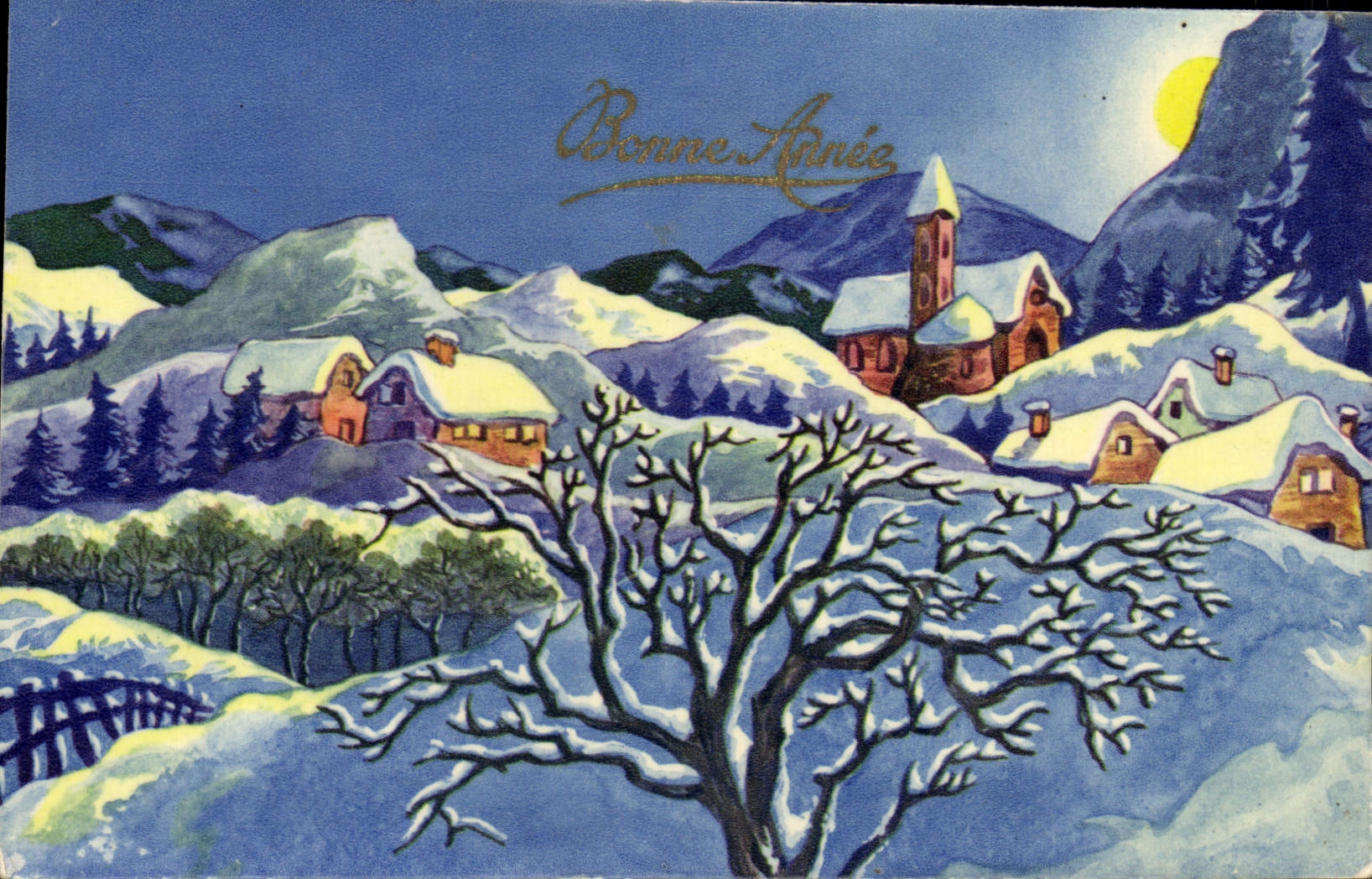 CPA Fantaisie Bonne annee