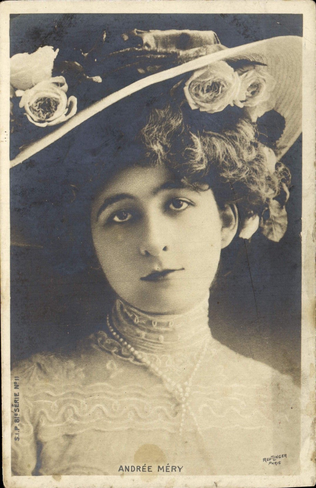 VINTAGE POSTCARD Fantasy Woman Andree Mery