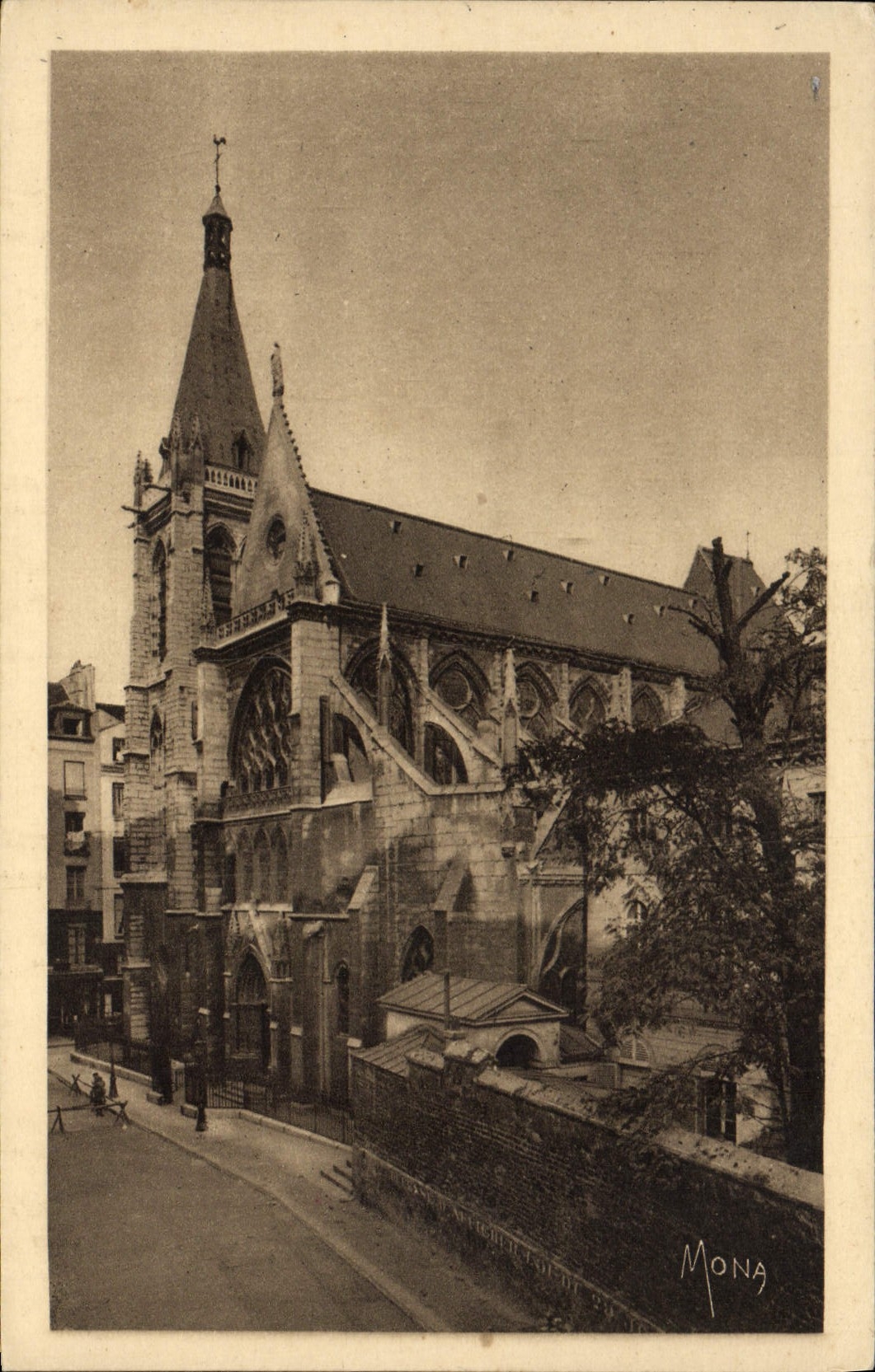 VINTAGE POSTCARD Paris Church Severin Saint