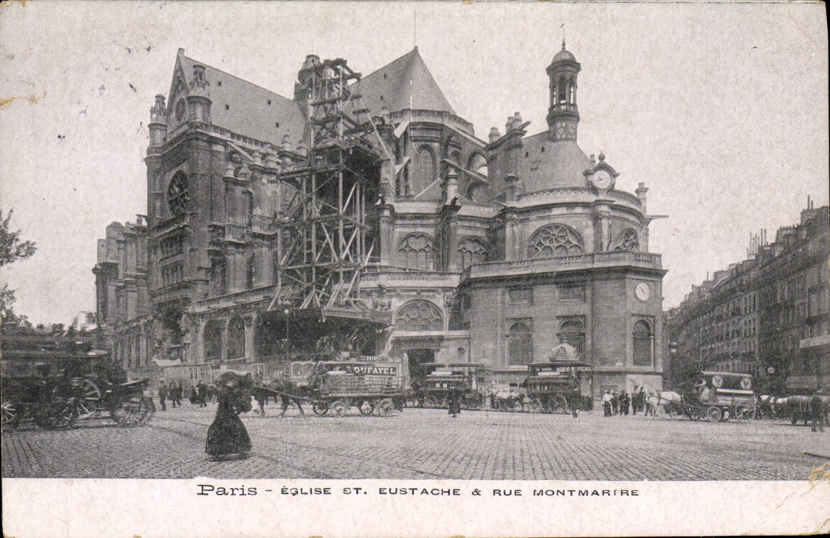 CPA Paris Eglise Saint Eustache Rue Montmartre