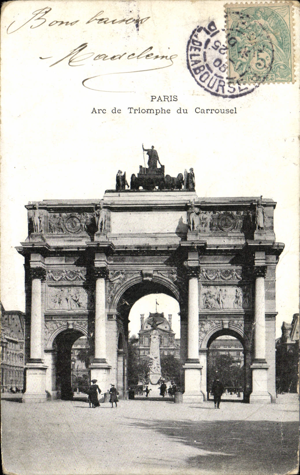 CPA Paris L'Arc de Triomphe du Carrousel