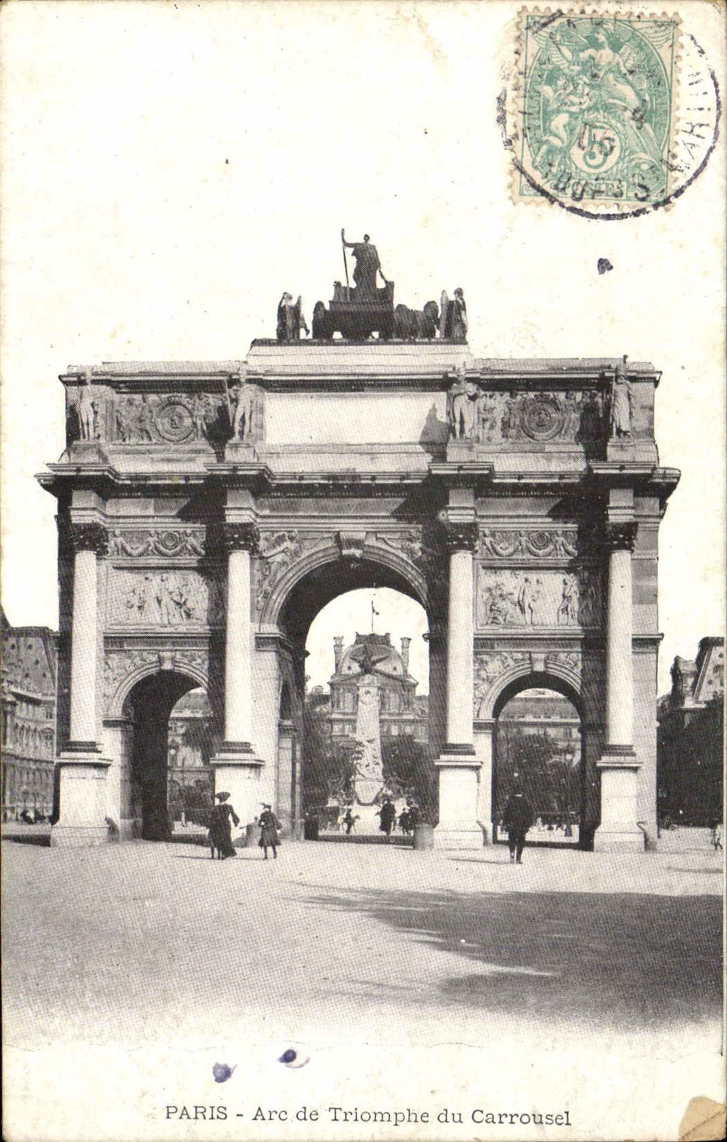 CPA Paris L'Arc de Triomphe du Carrousel