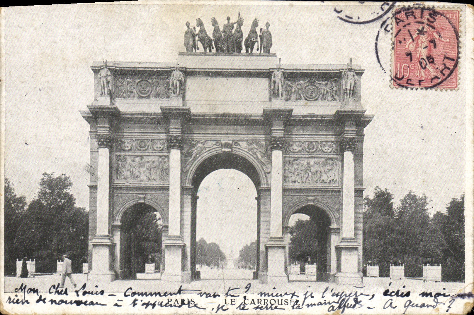 CPA Paris Le Carrousel