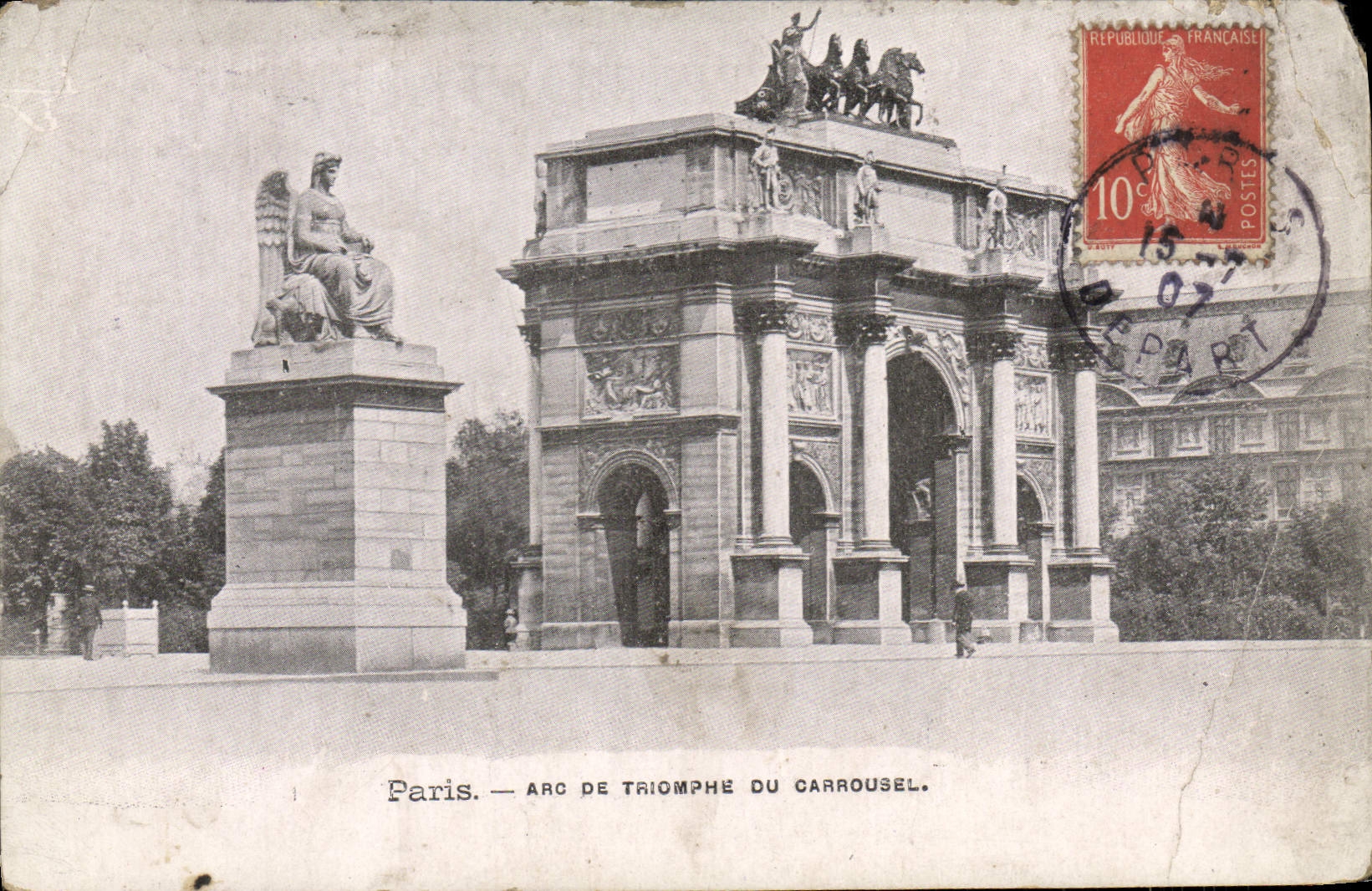 CPA Paris Arc De Triomphe Du Carrousel
