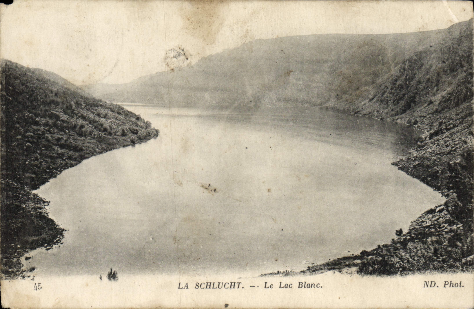 CPA La Schlucht Le lac blanc 