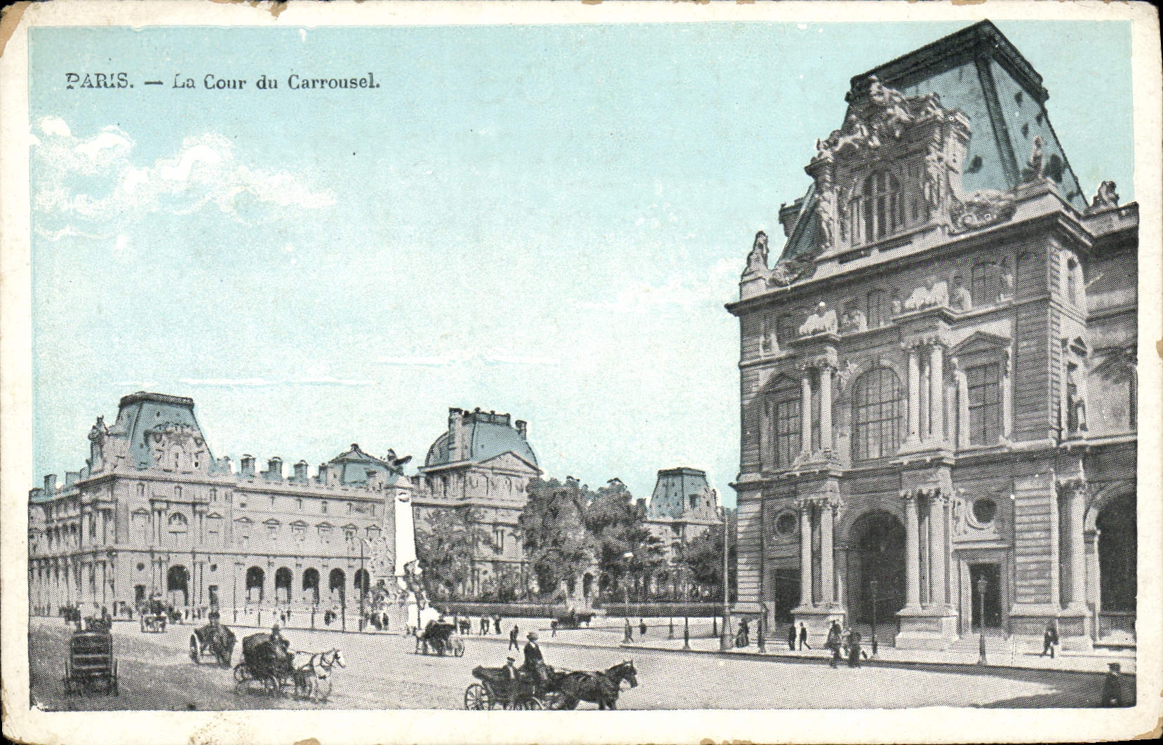 CPA Paris La Cour du Carrousel
