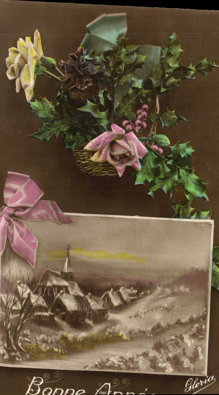 CPA Fantaisie Fleurs