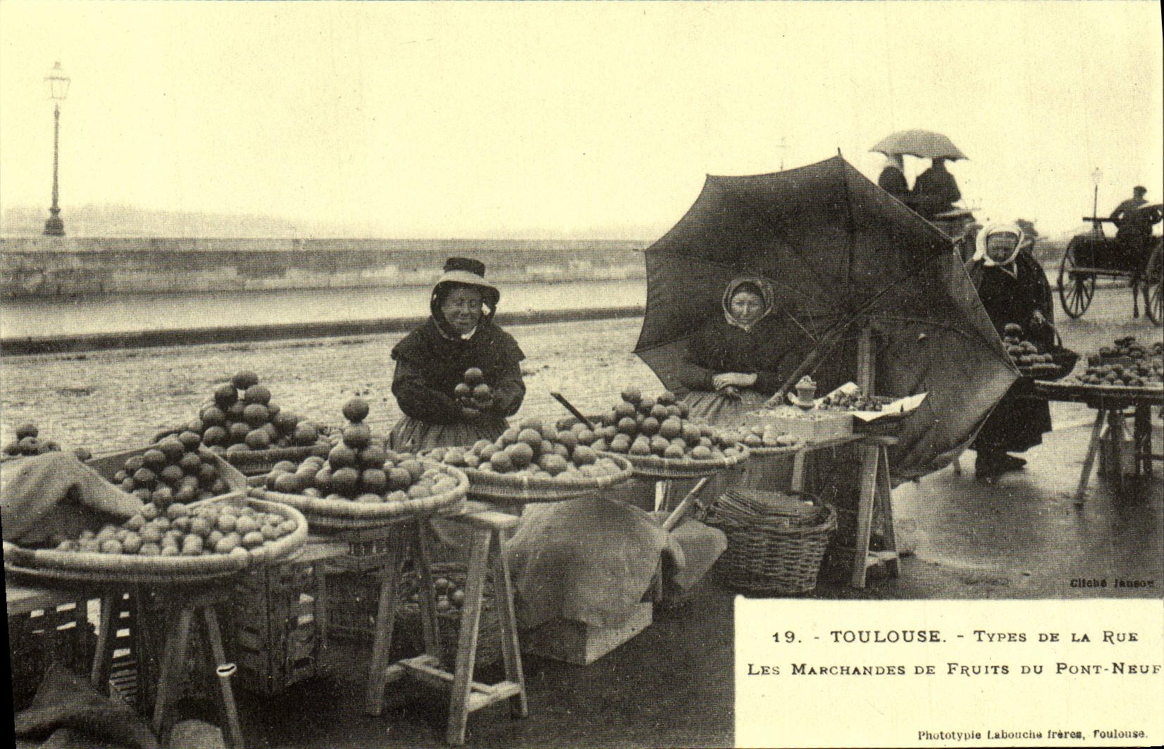 REPRO Toulouse Types De La Rue Les Marchandes De Fruits Du Pont neuf