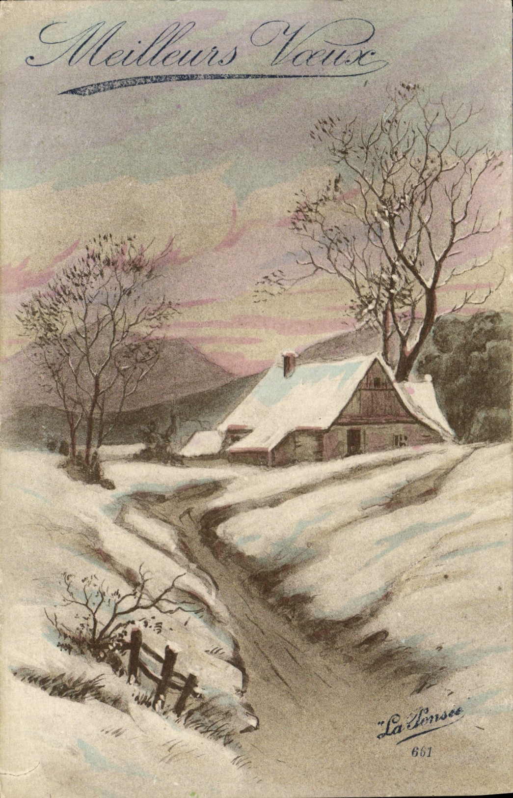 VINTAGE POSTCARD Fantasy Better Wishes