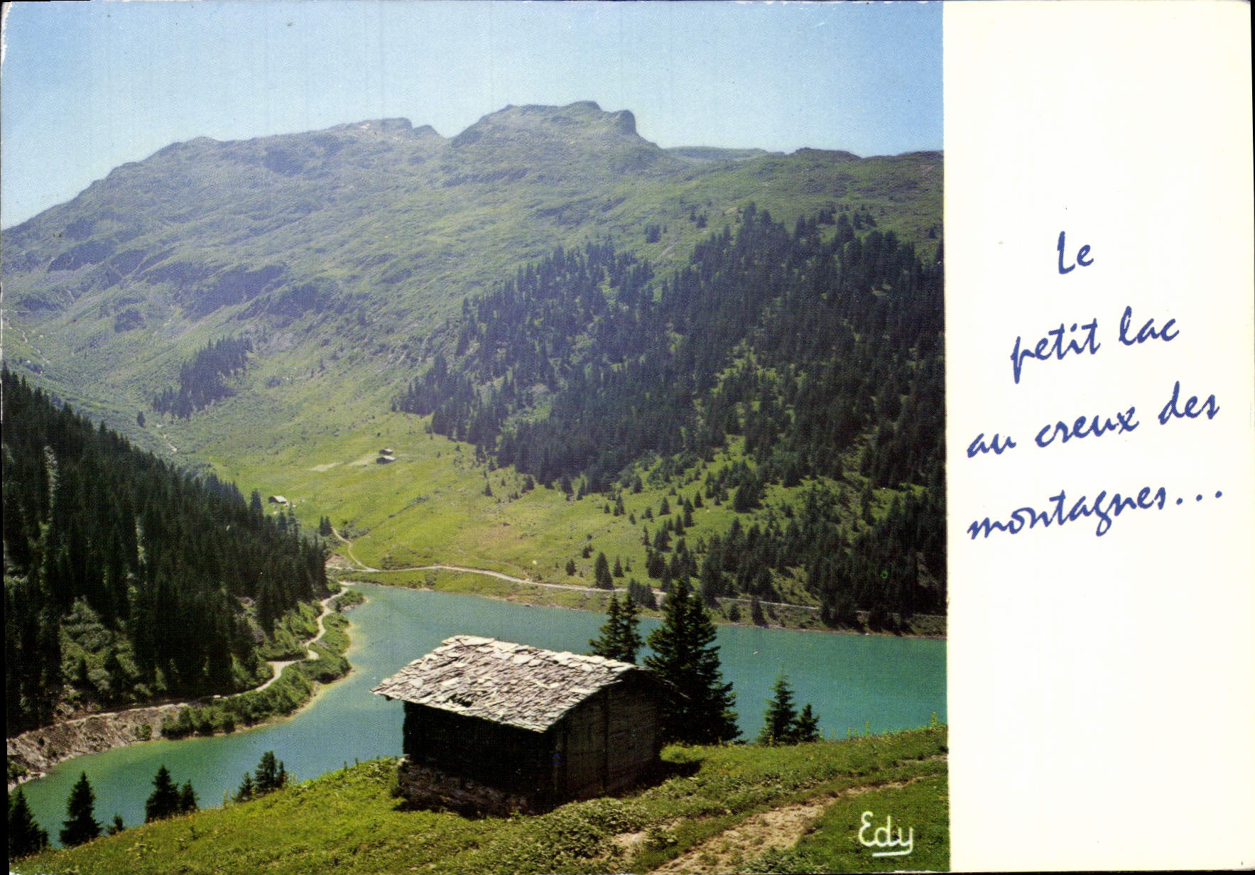 MODERN CARD the Small Lake With the Hollow Of the Mountains