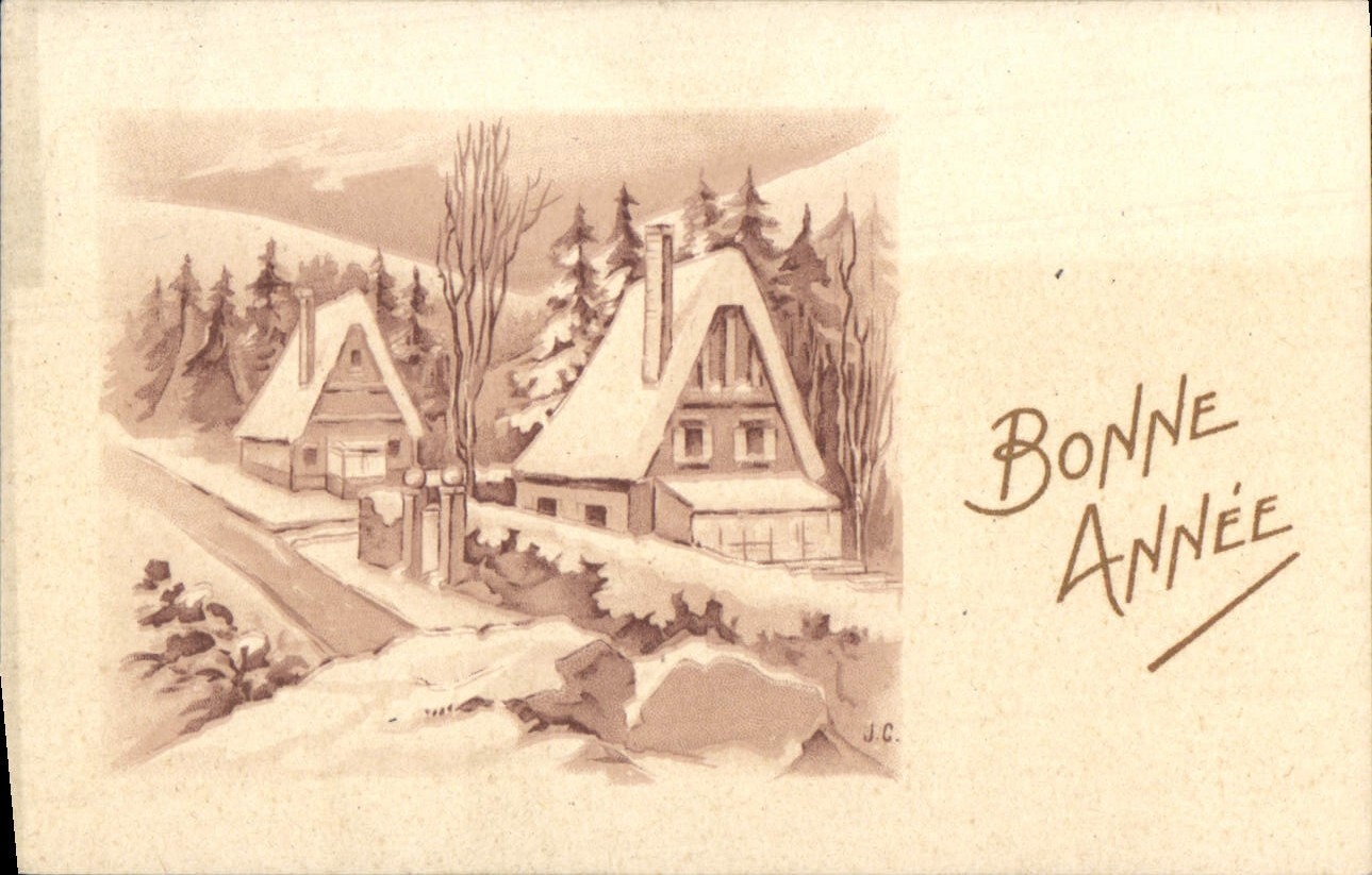 CPA Fantaisie Bonne annee