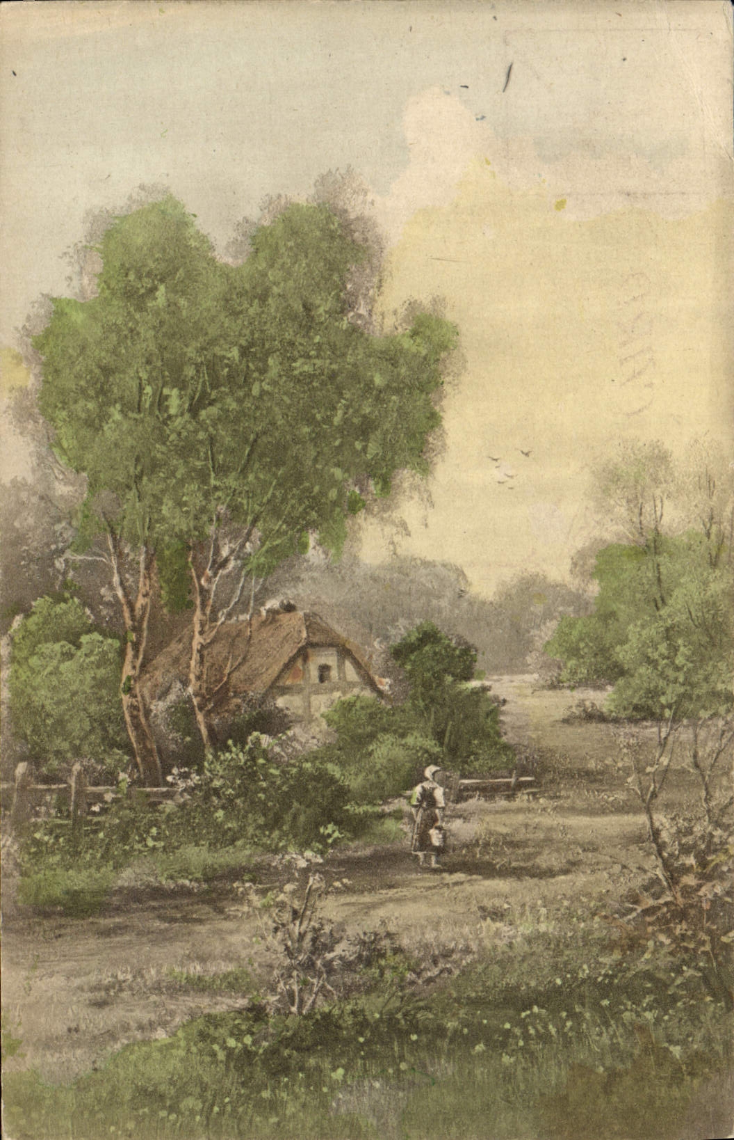 CPA Fantaisie Maison