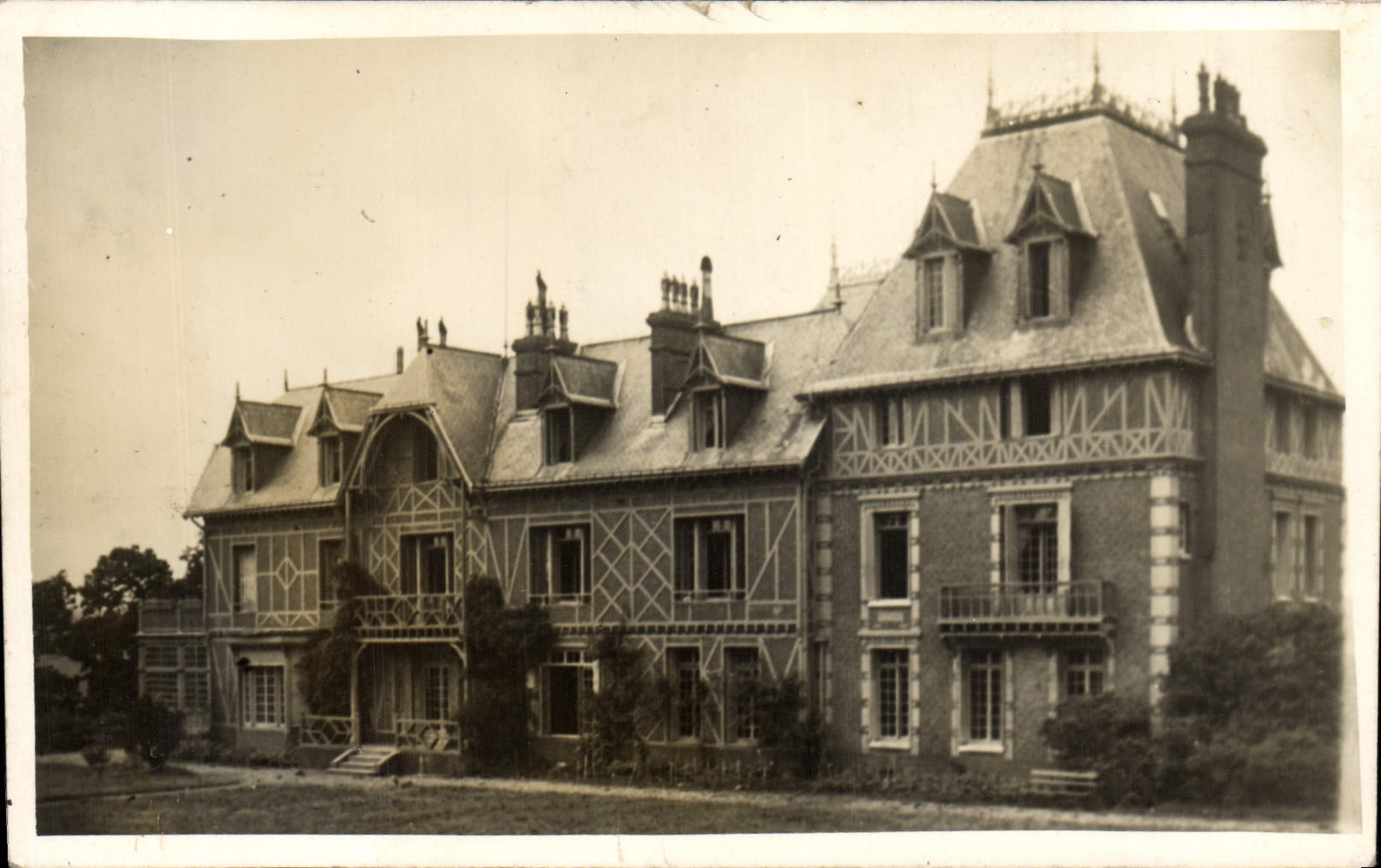 CARTE PHOTO Chateau de Houppeville