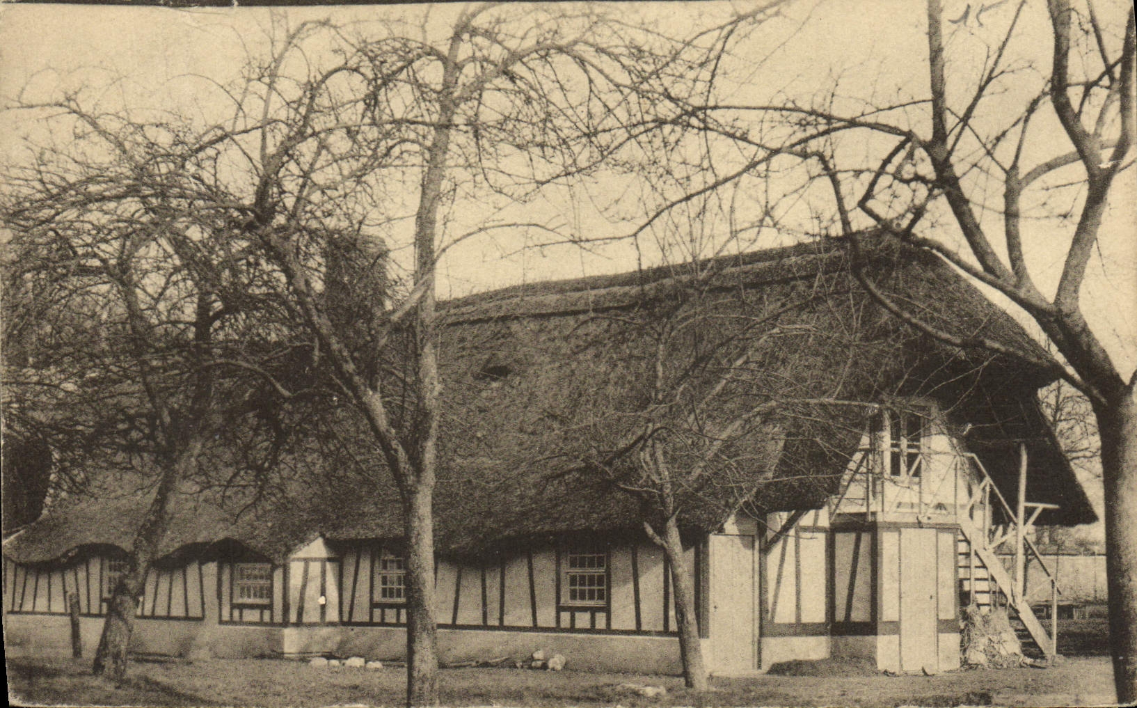 CPA La Chaumiere Rue de la Haie