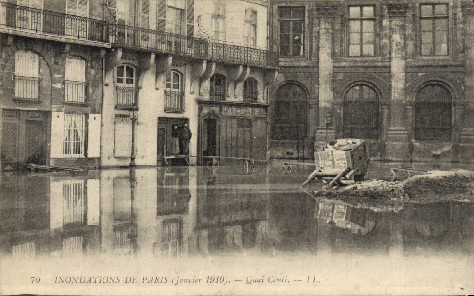 CPA Inondations De Paris Janvier 1910 Quai Conti
