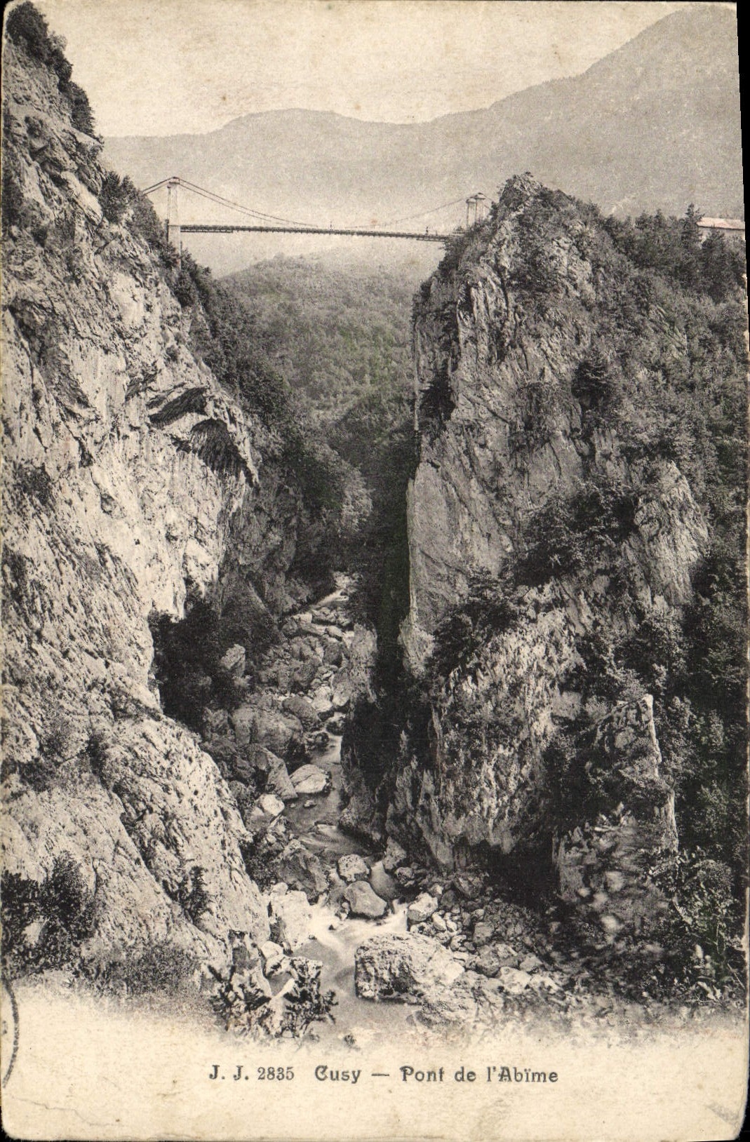 CPA Cusy Pont de I'Abime