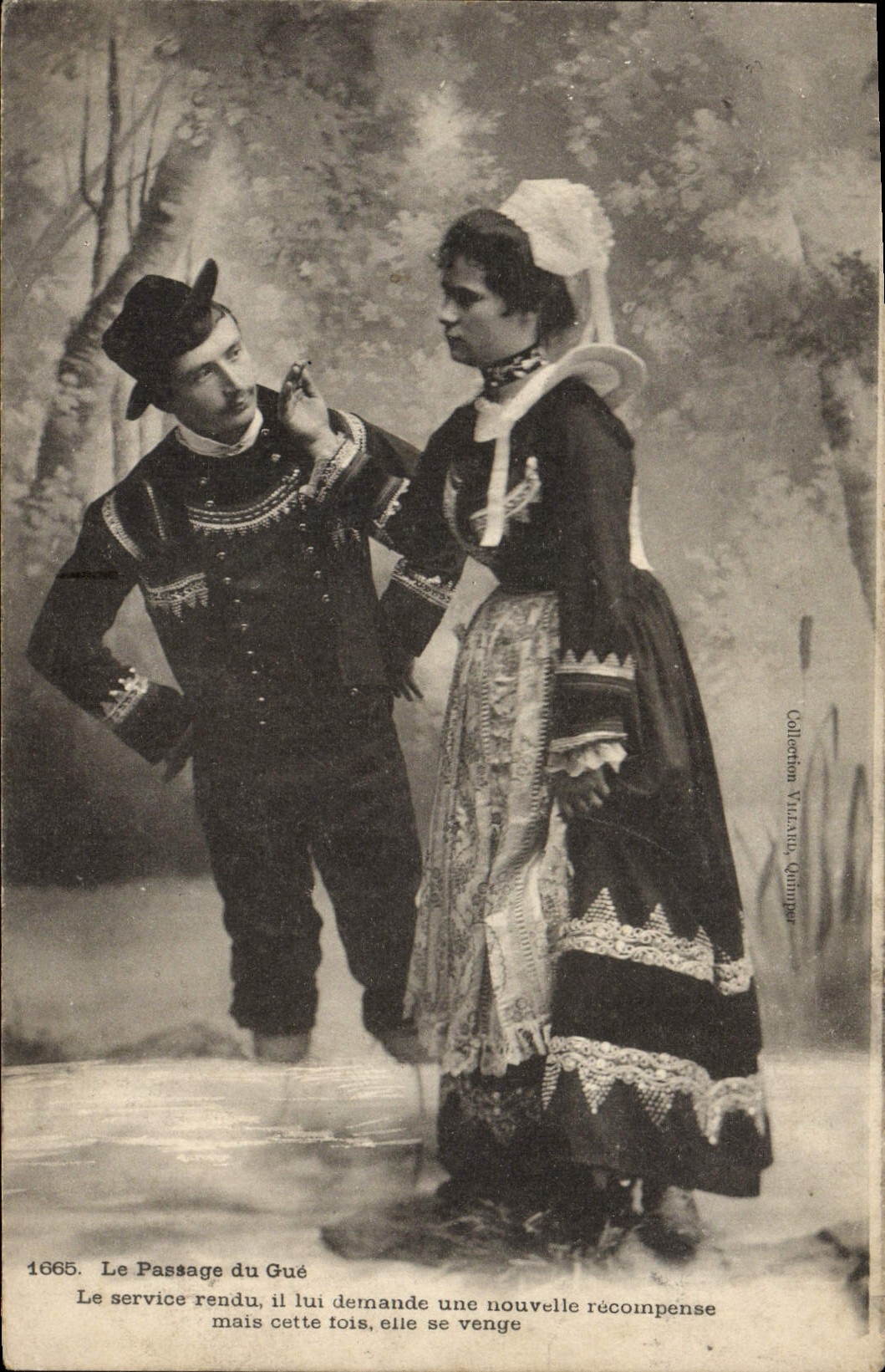 CPA Le passage du gue Folklore