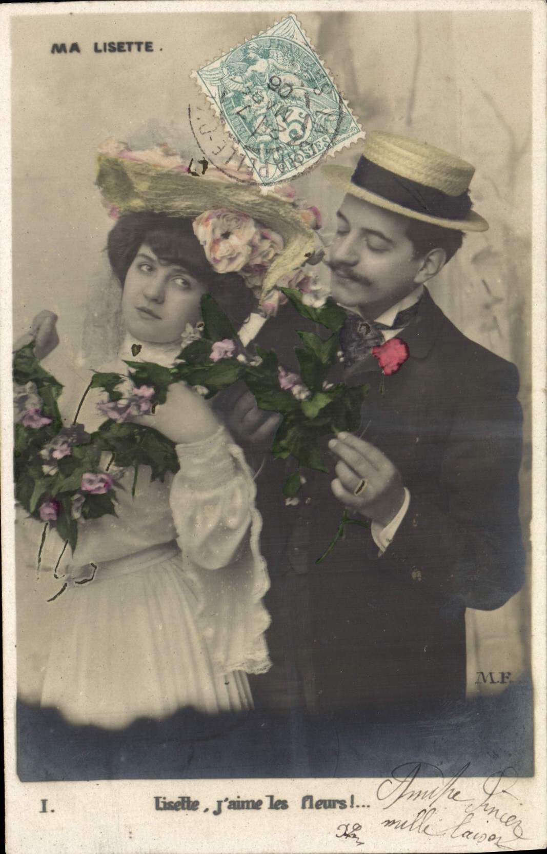 VINTAGE POSTCARD Fantasy Woman My Smoothing iron