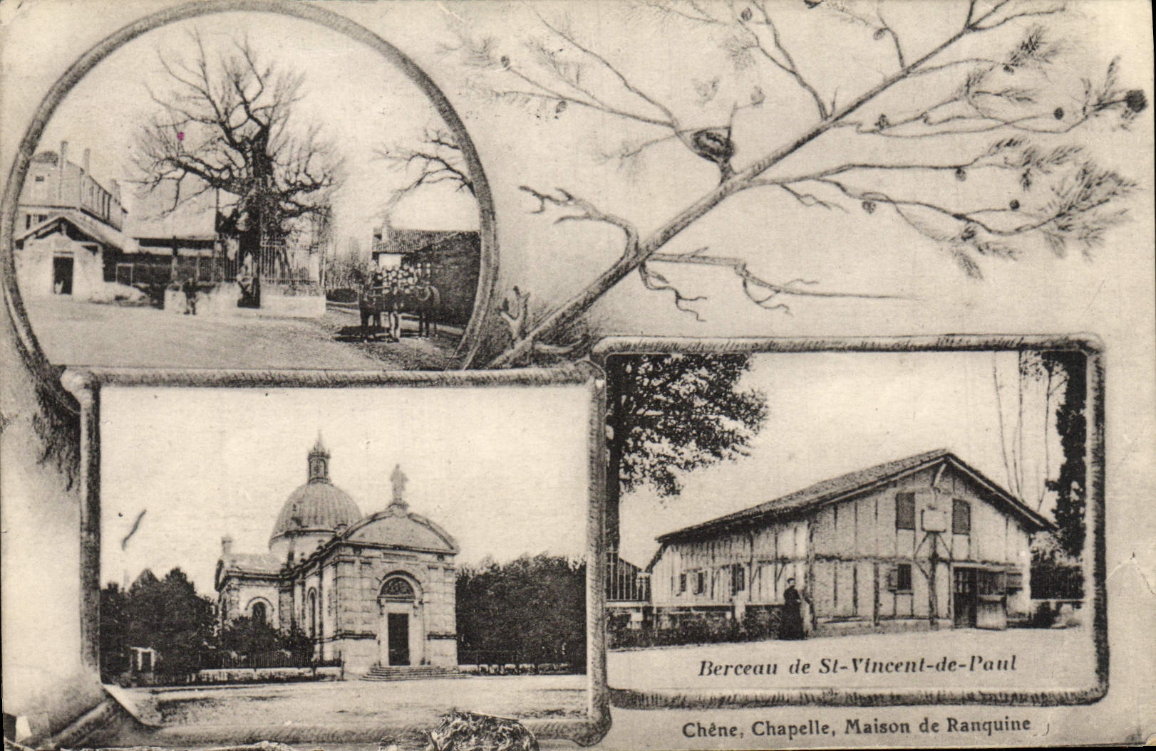 CPA Berceau de St Vincent de Paul Chene Chapelle Maison de RAnquine