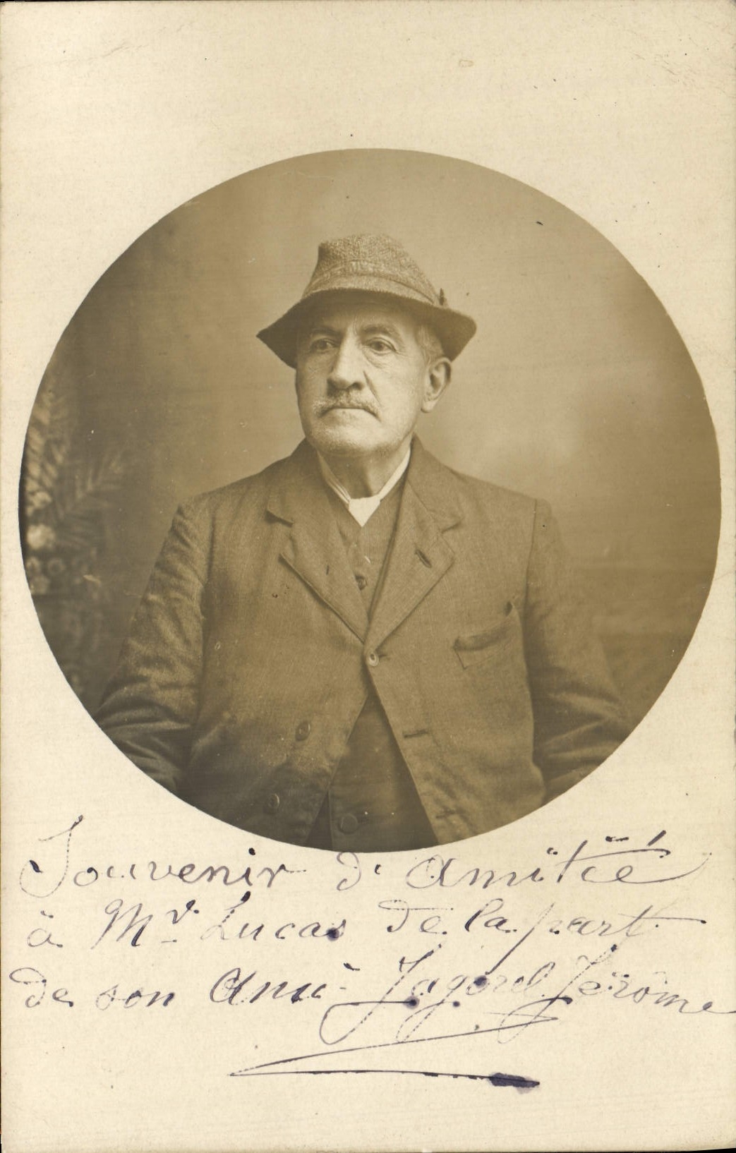 CARTE PHOTO Homme Jerome Jagorel 