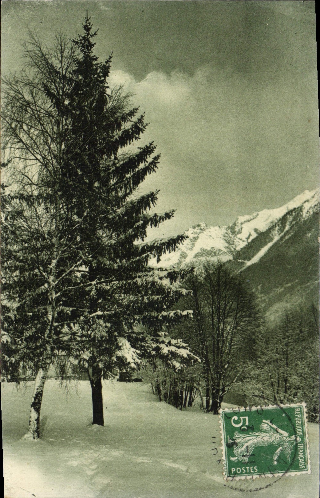 VINTAGE POSTCARD Fantasy Dhiver Landscape