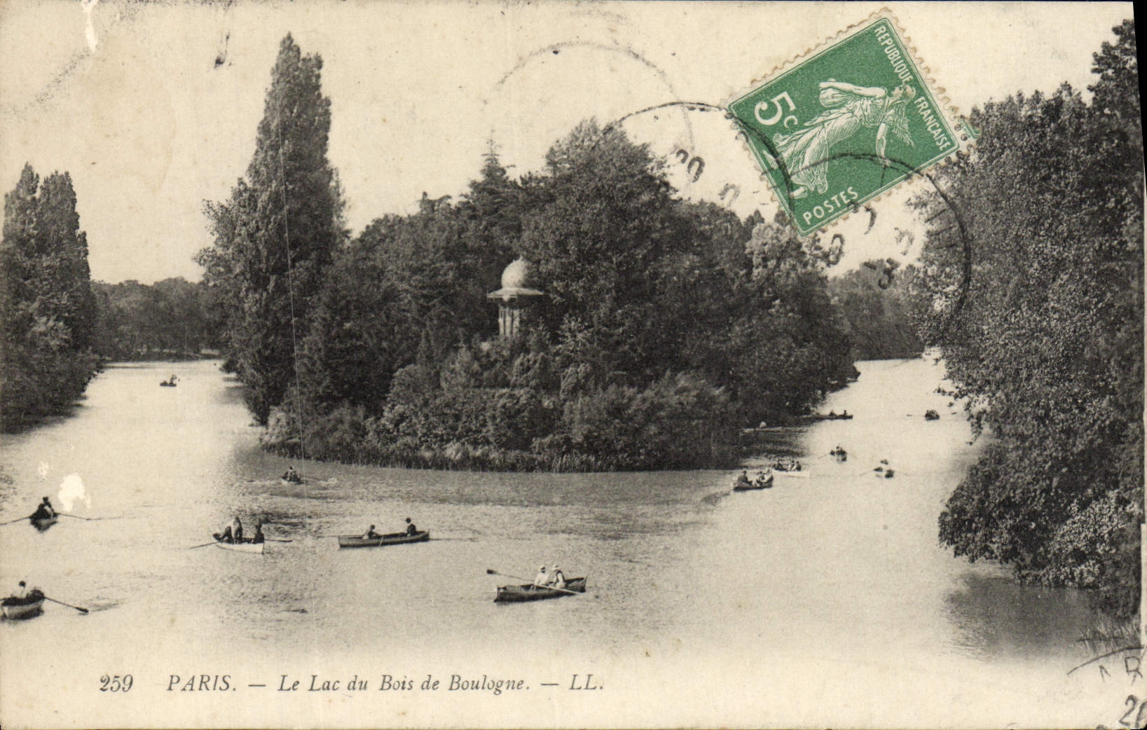 CPA Paris Le Lac du Bois de Boulogne