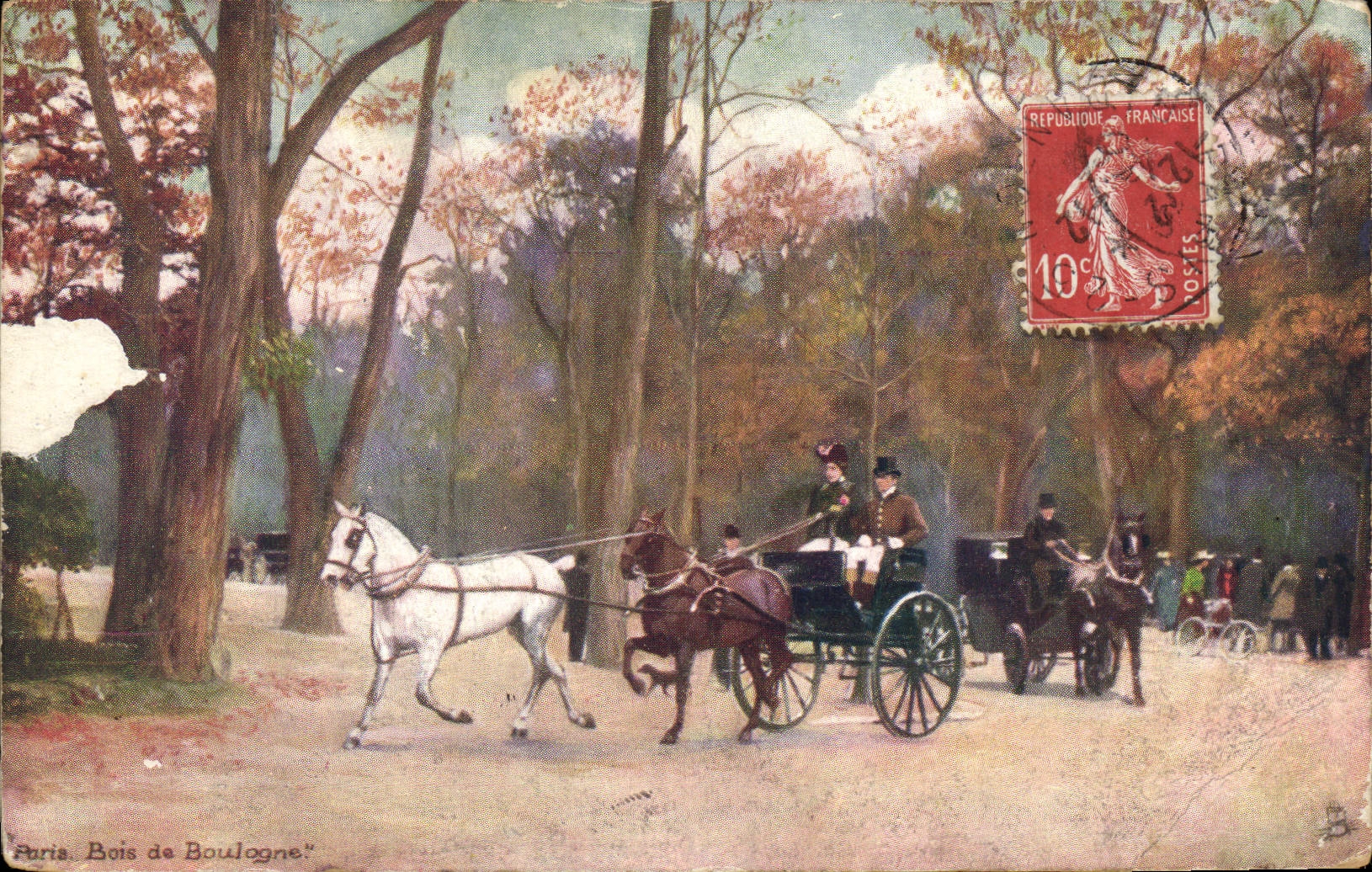 CPA Paris Du Bois De Boulogne Chevaux