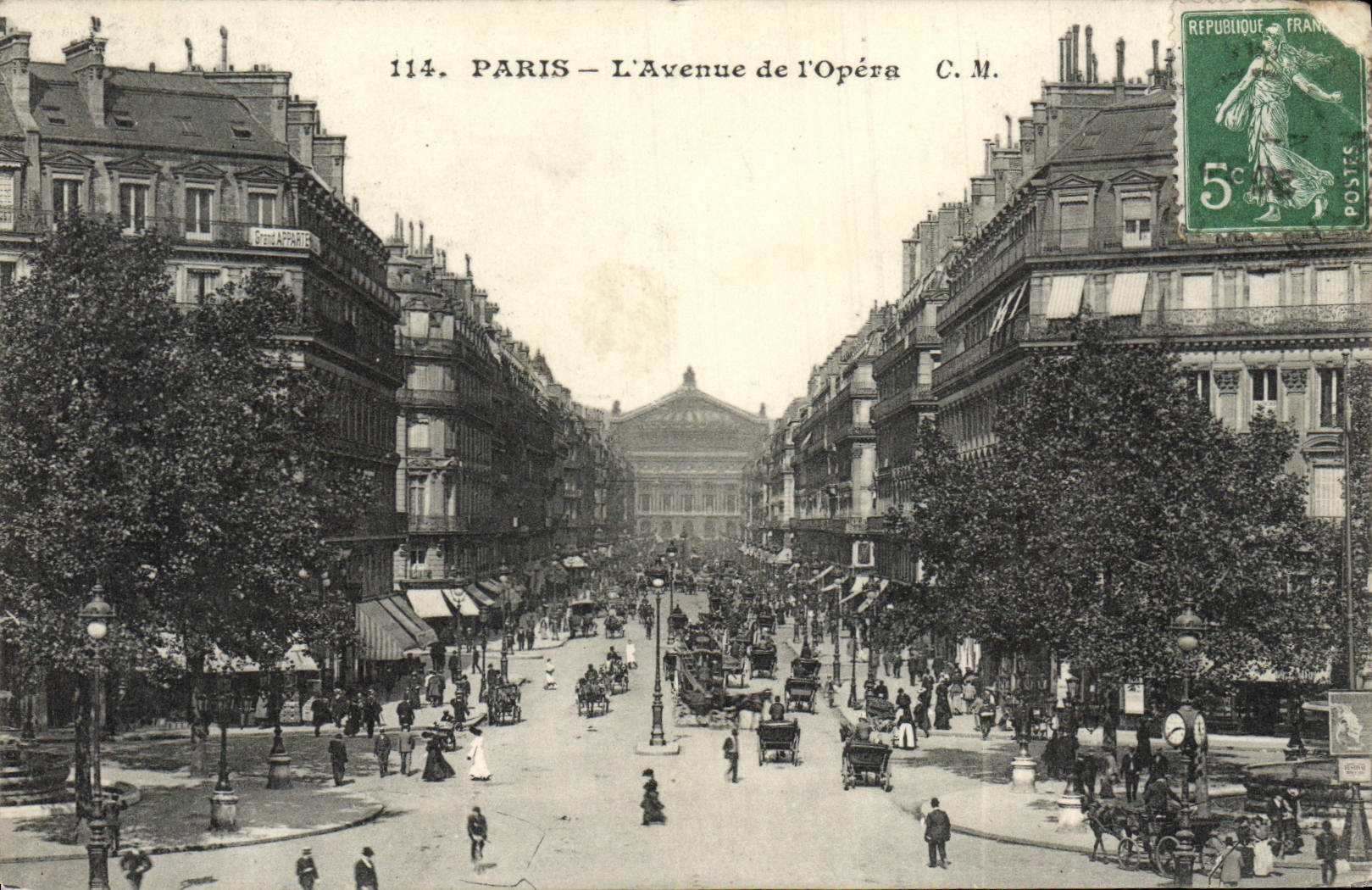 CPA Paris L'Avenue de I'Opera