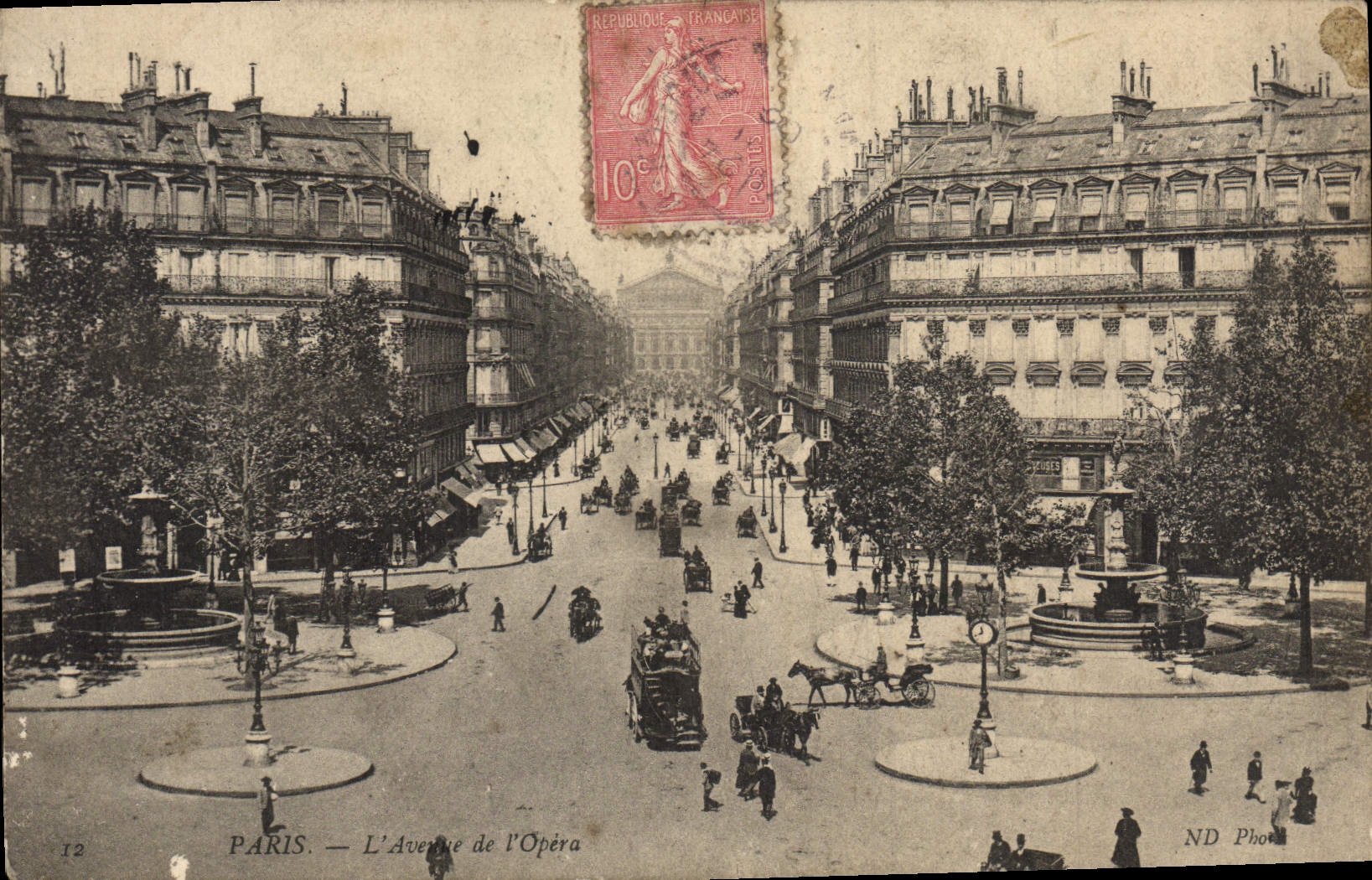 CPA Paris L'Avenue de I'Opera