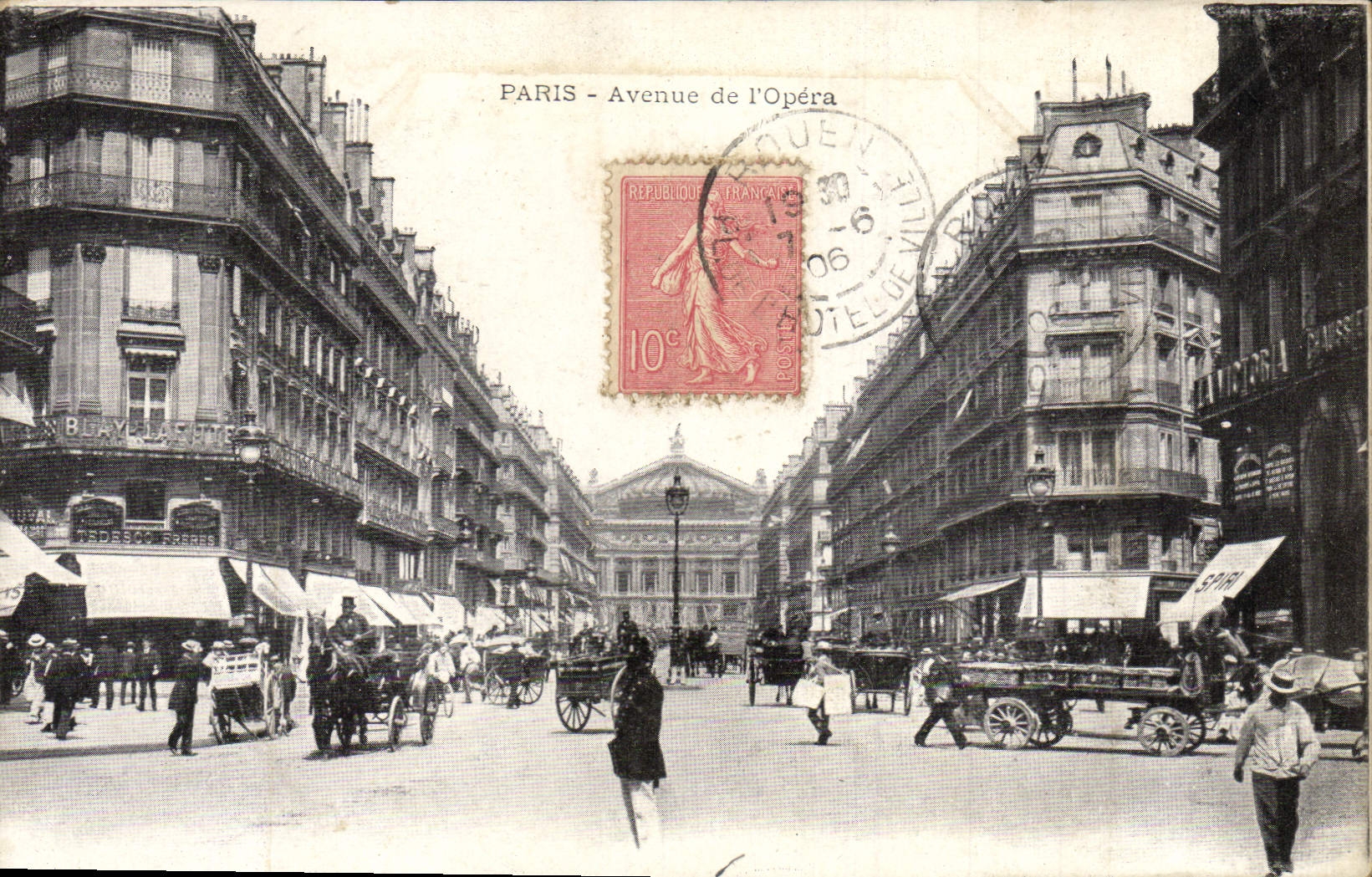 CPA Paris L'Avenue de I'Opera