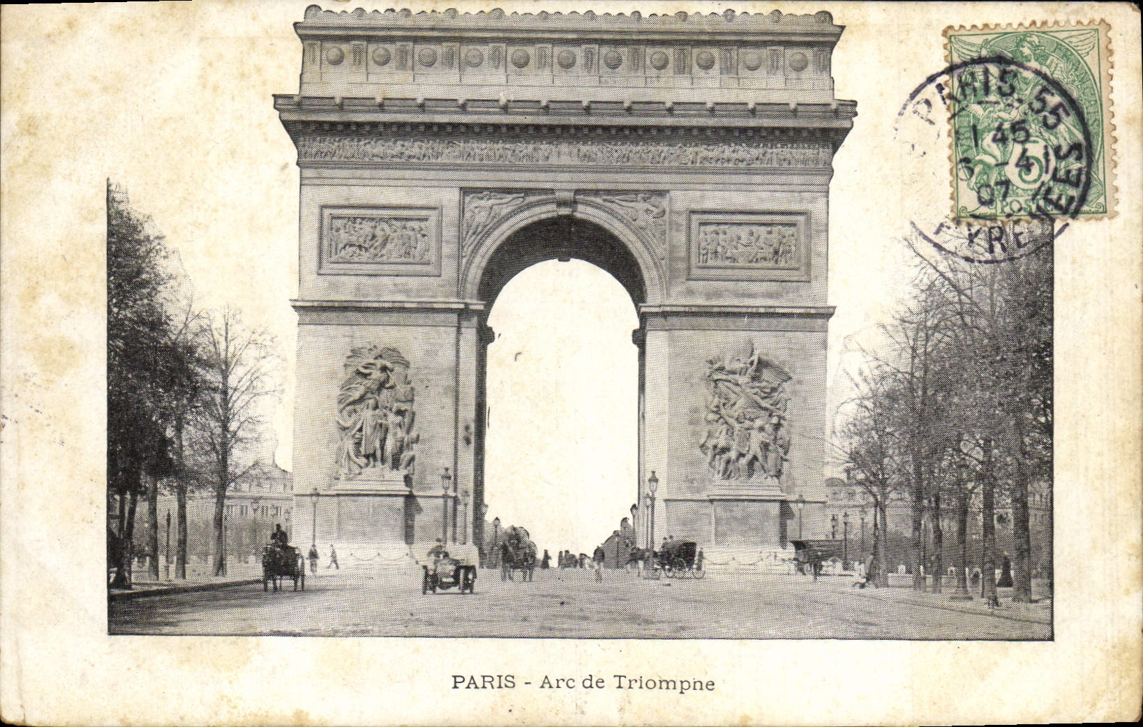 CPA Paris Arc de Triomphe