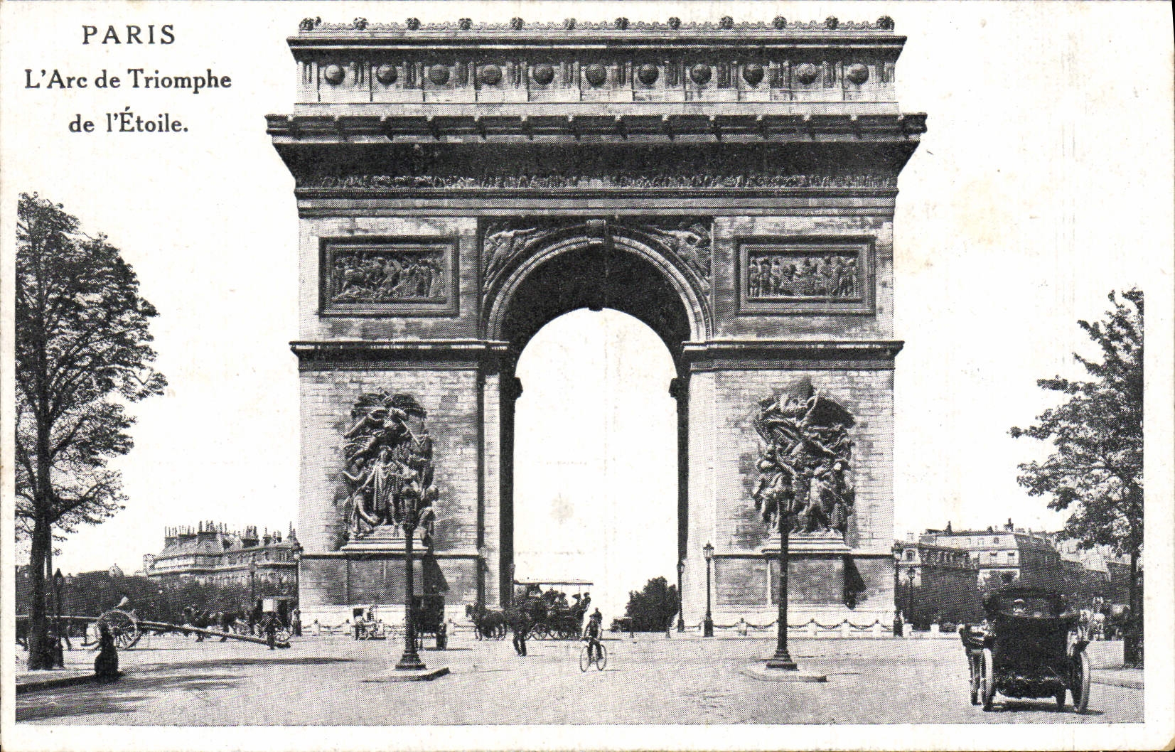 CPA Paris L'Arc de Triomphe