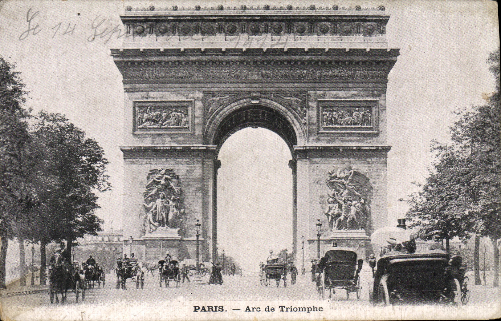 CPA Paris Arc de Triomphe