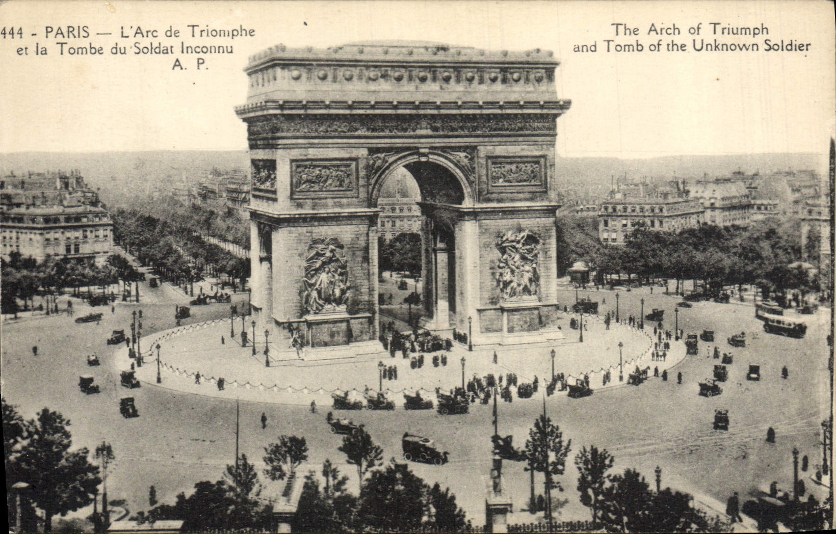 CPA Paris L'Arc de Triomphe de I'Etoile